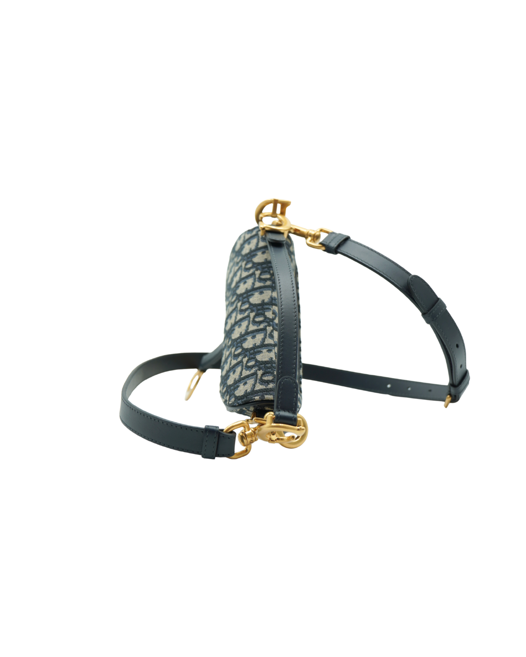 Dior Borsa Mini Saddle Jacquard Blu - Aurea Luxury Lab
