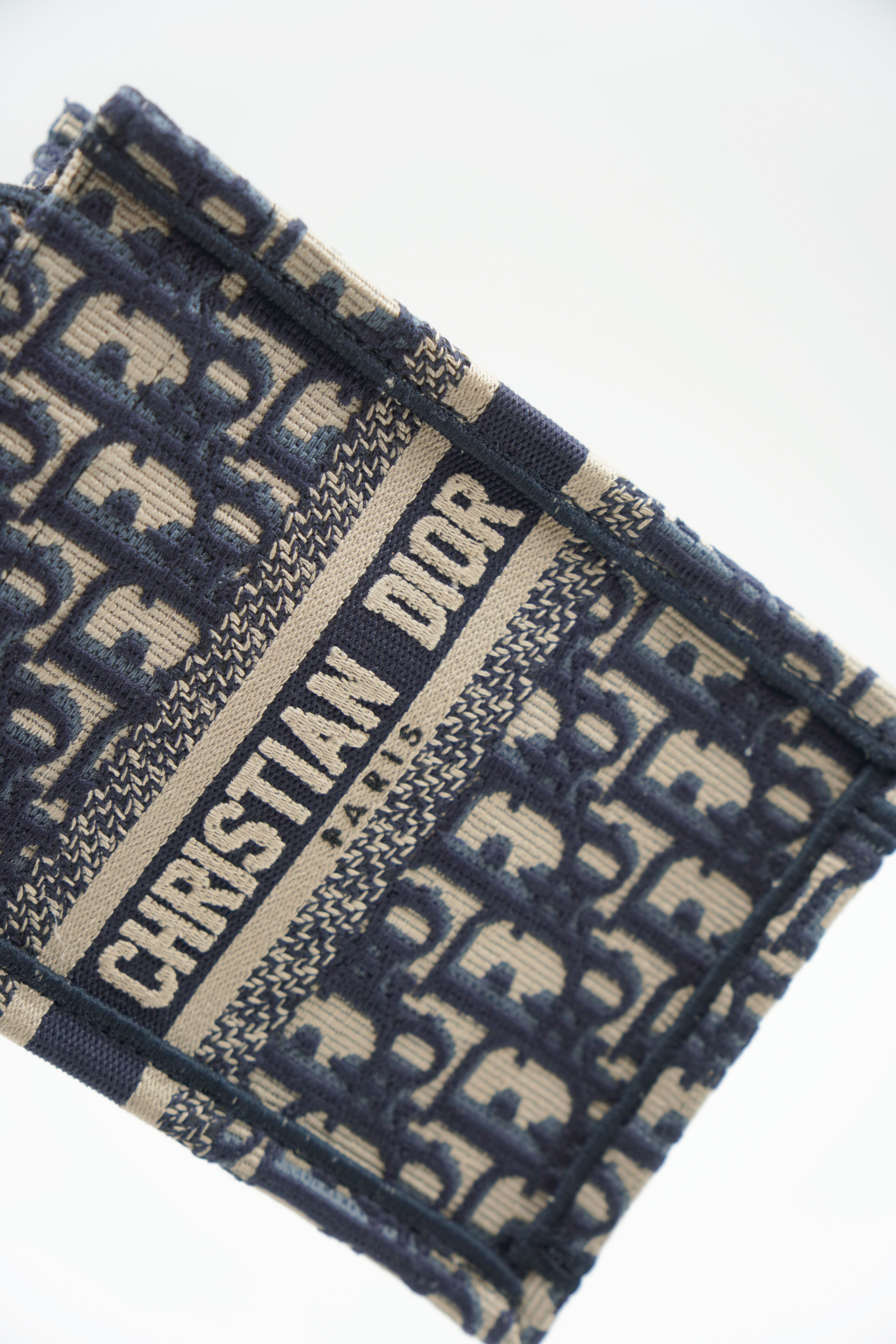 Bolso de hombro Dior Oblique Mini Book Tote Azul