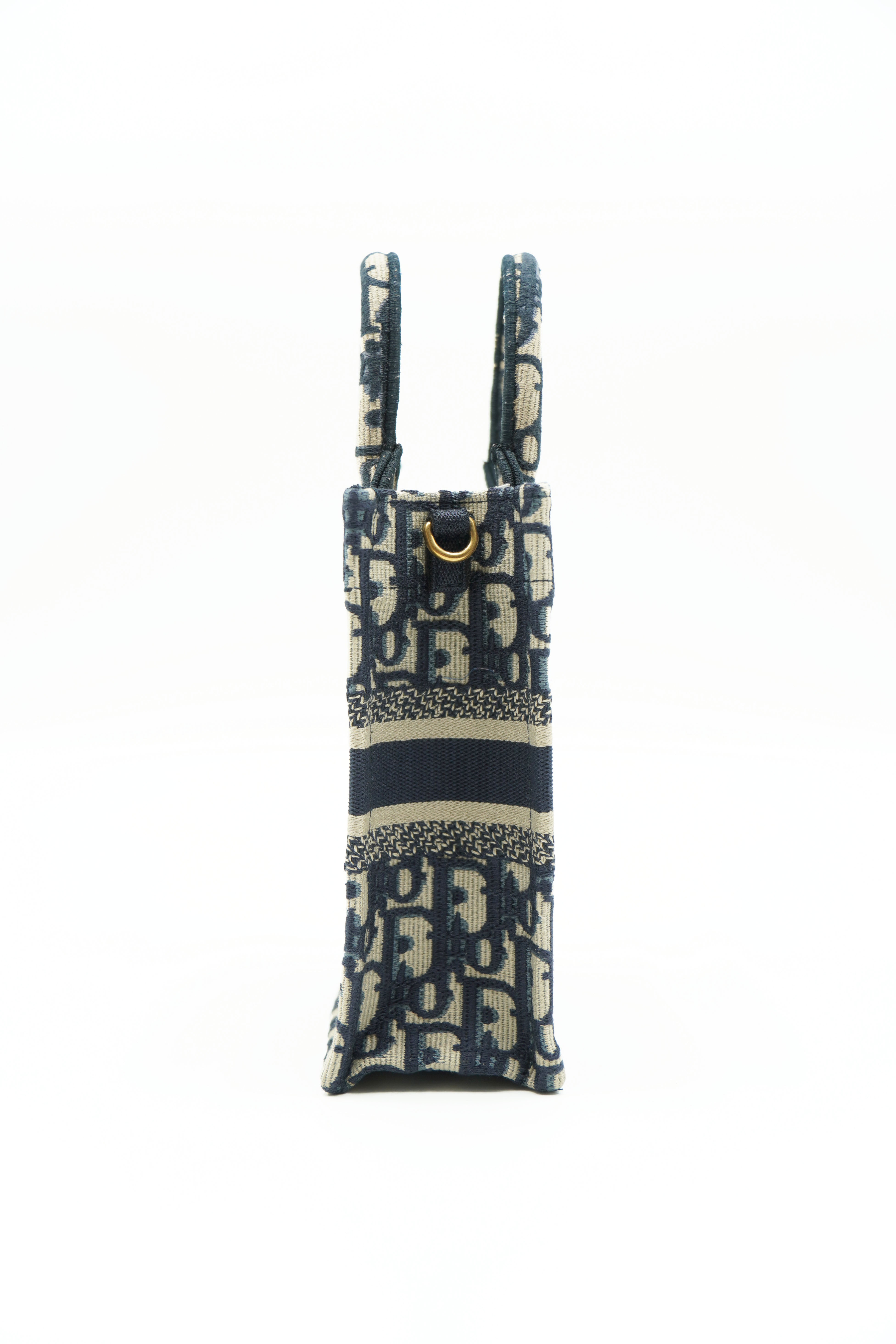 Bolso de hombro Dior Oblique Mini Book Tote Azul