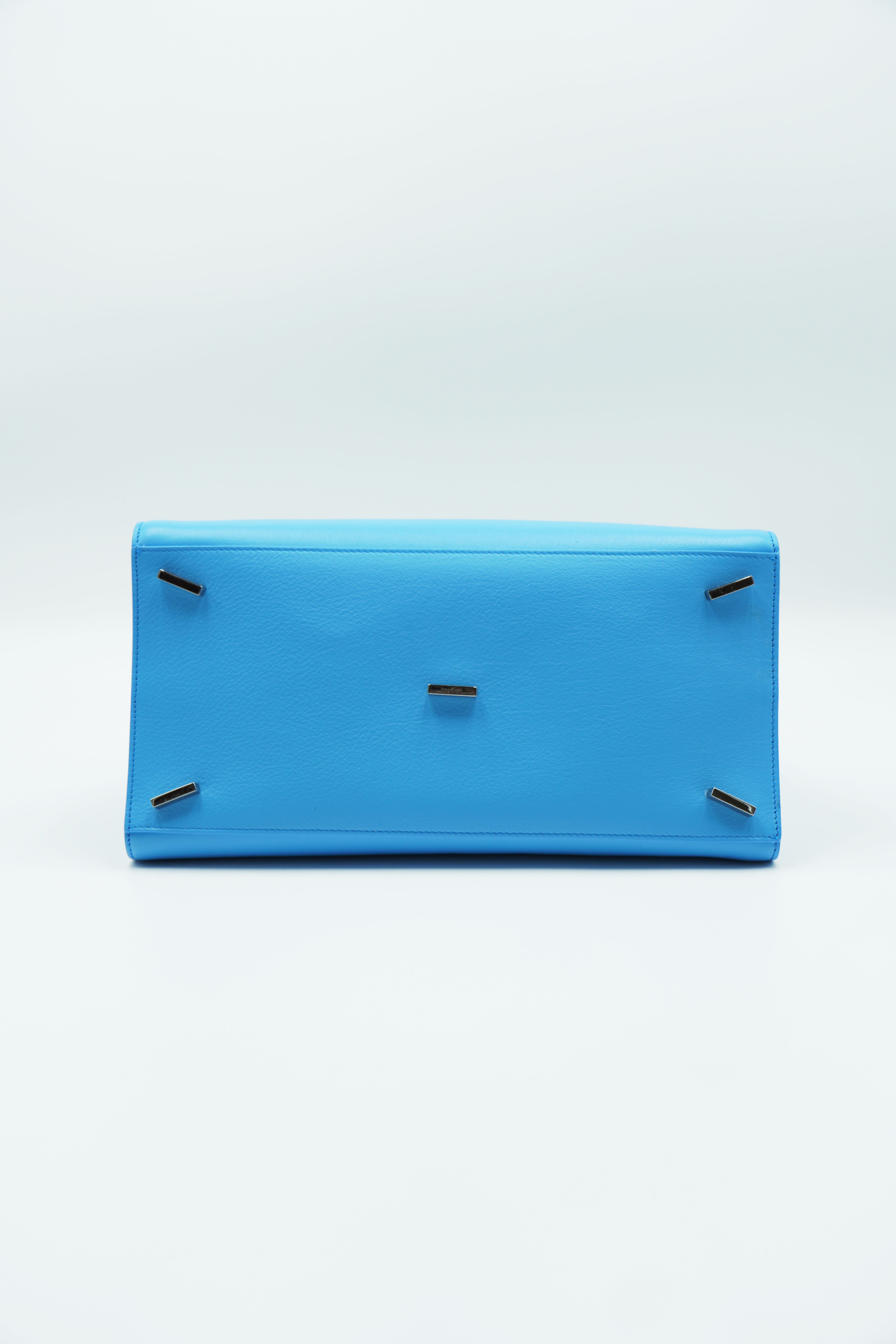 Salvatore Ferragamo Borsa Hug Media Celeste
