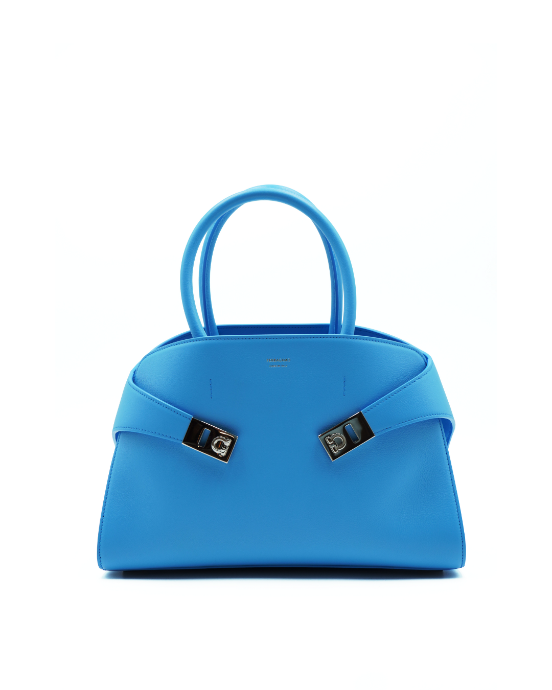 Salvatore Ferragamo Borsa Hug Media Celeste