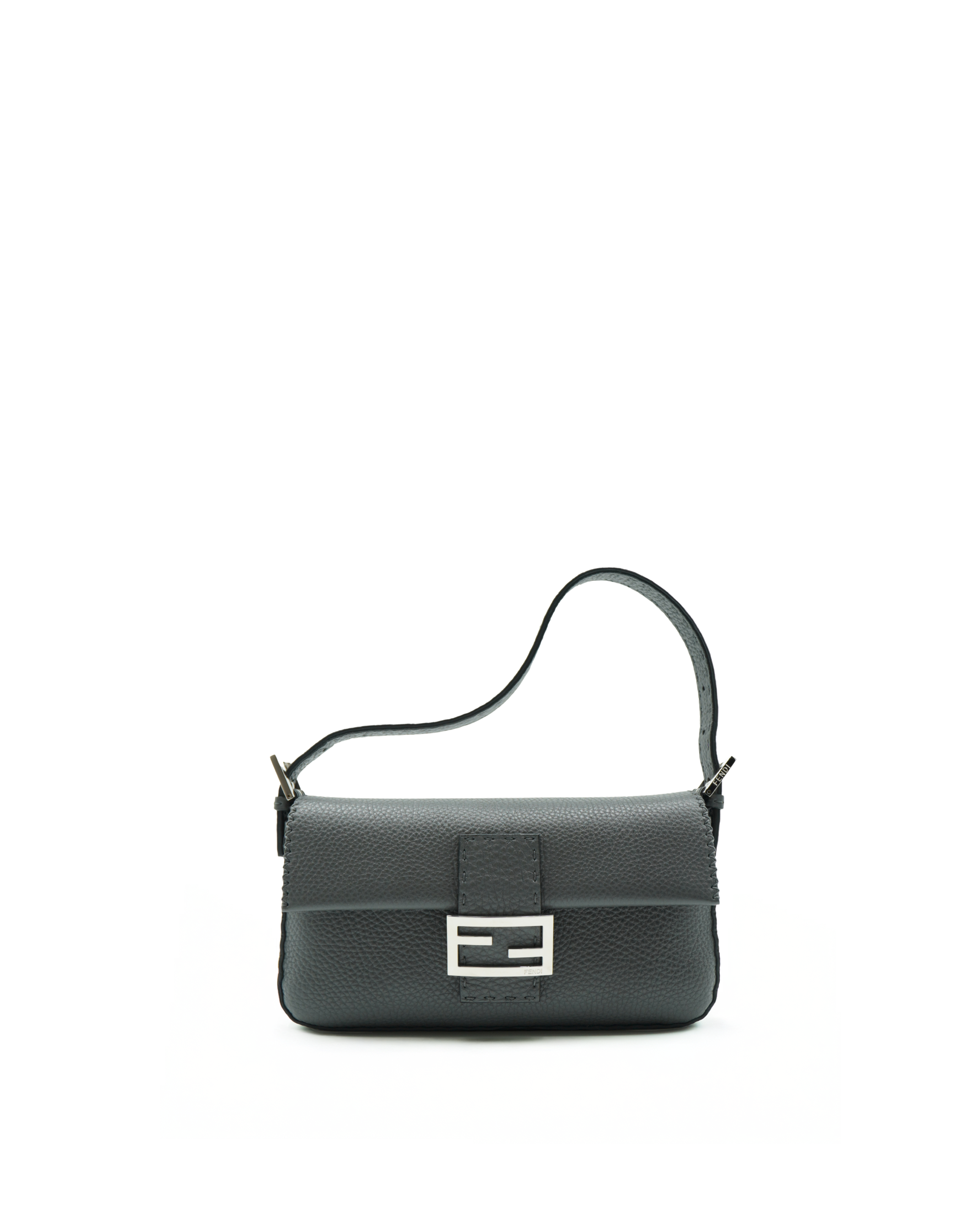 Fendi Baguette Bag in Hammered Leather, Limited Edition, Selleria