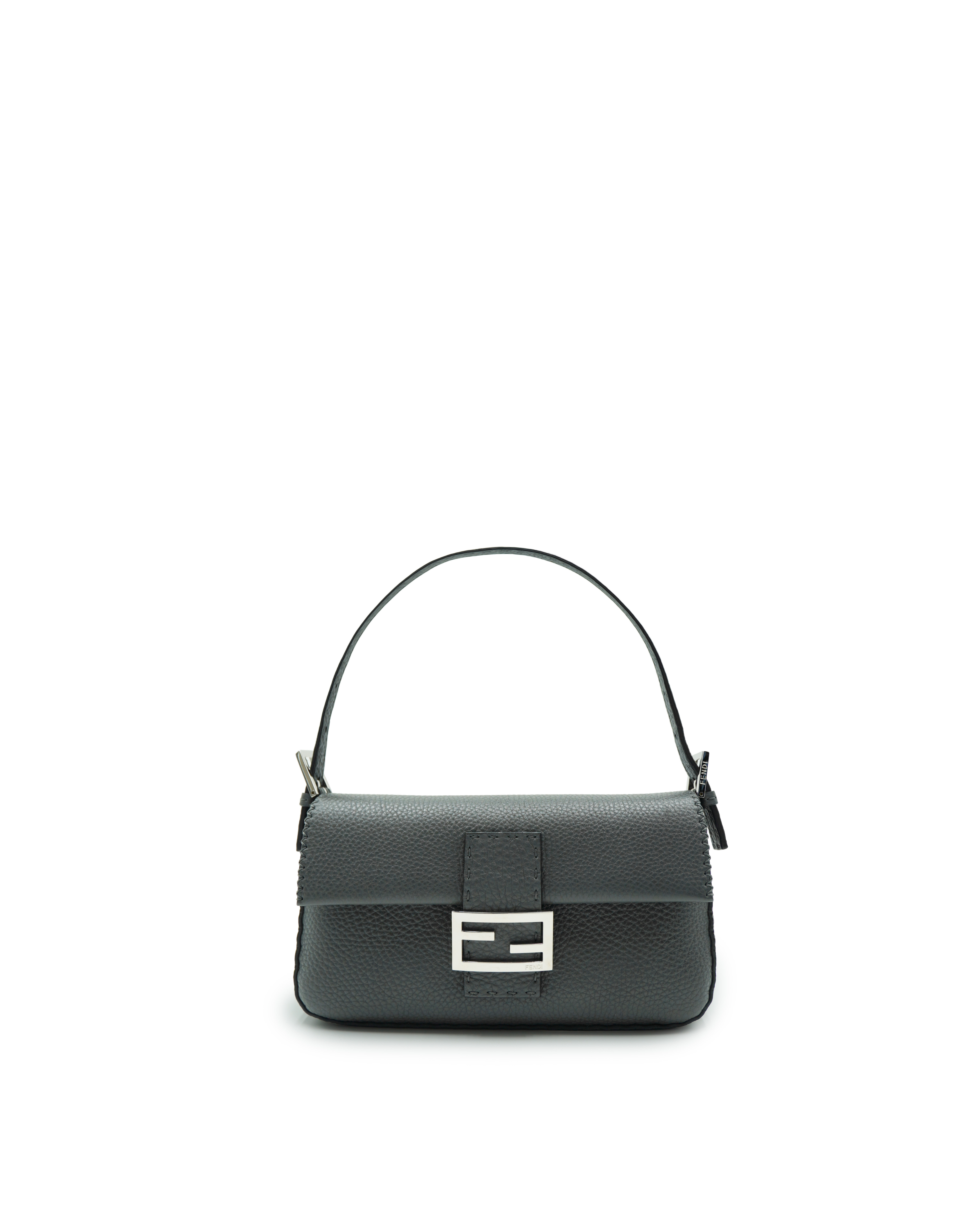 Fendi Borsa Baguette Pelle Martellata Limited Edition Selleria - Usato Autentico