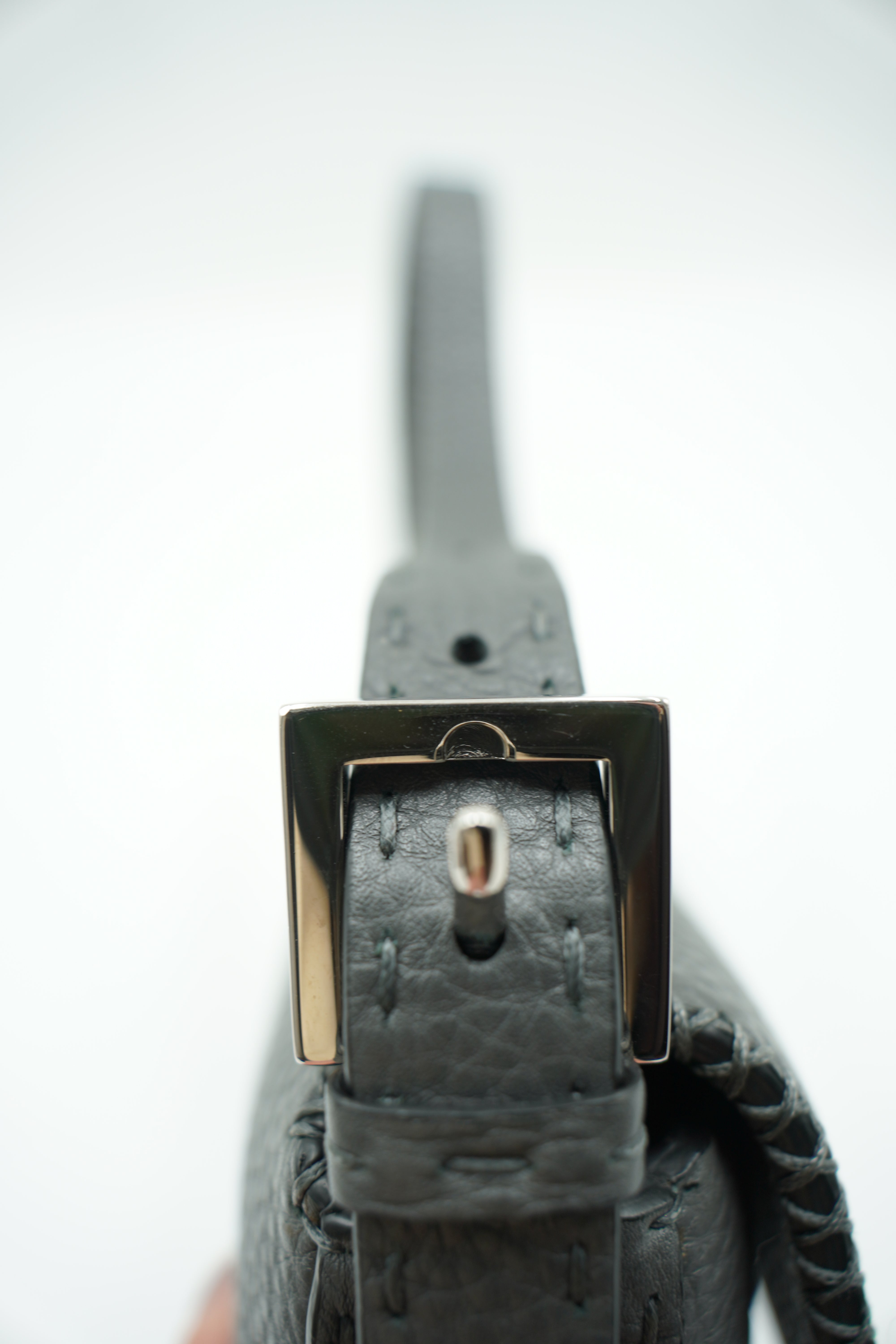 Fendi Baguette Bag in Hammered Leather, Limited Edition, Selleria