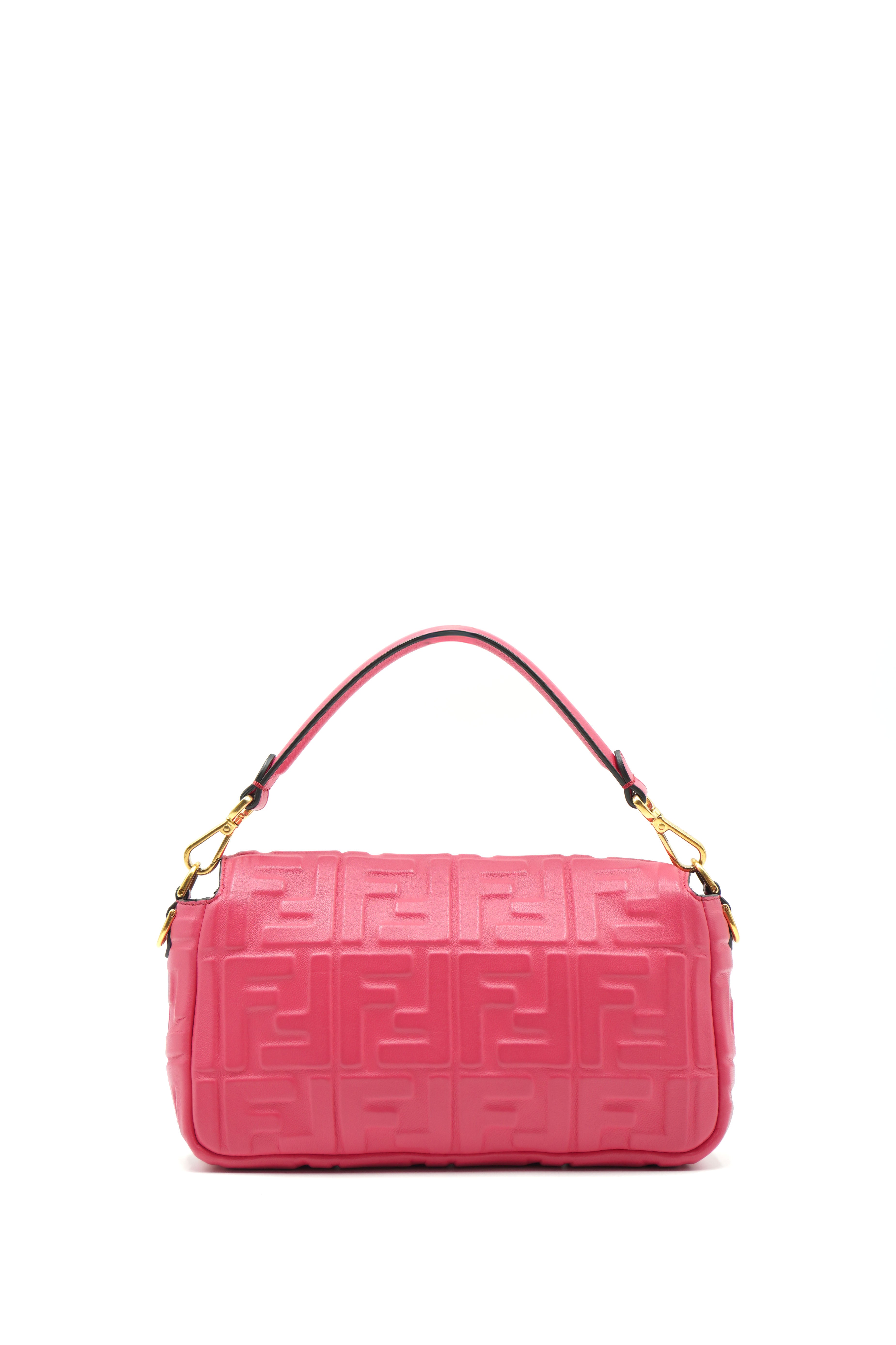 Fendi Borsa Baguette Pelle Fucsia Tracolla - Usato Autentico