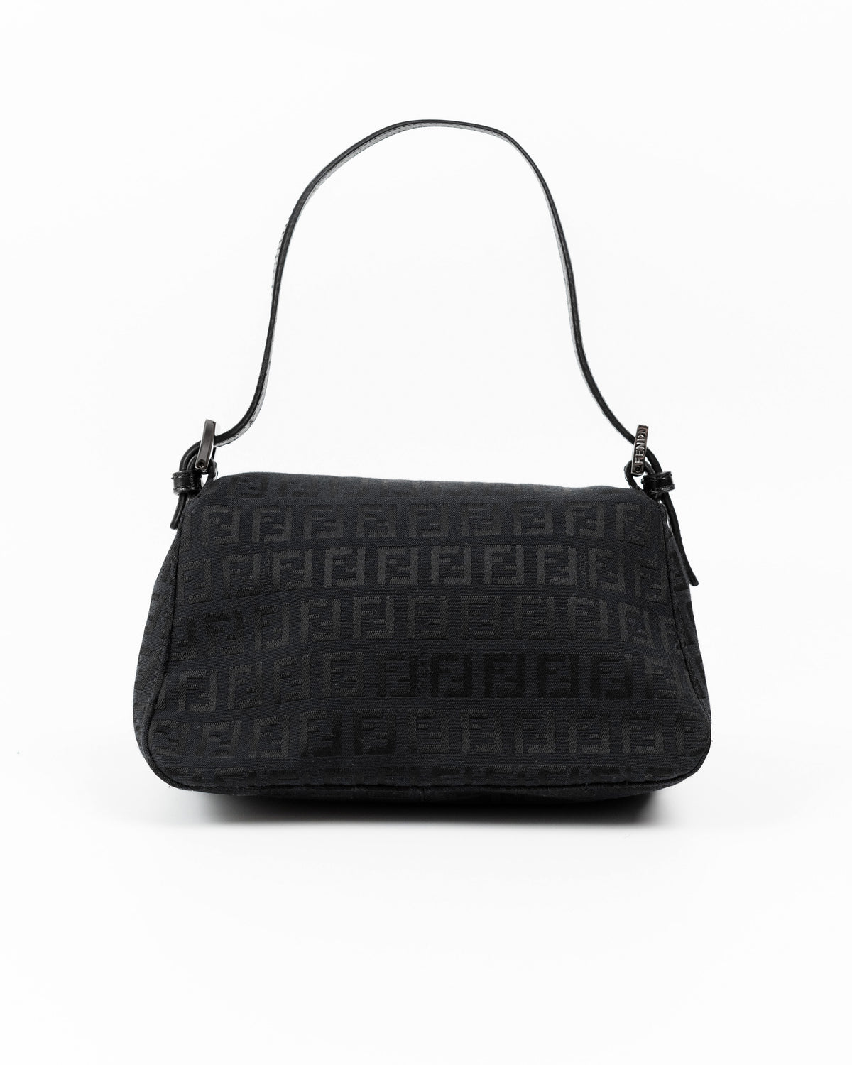 Fendi Mini Mamma Baguette Zucchino Canvas Black - Pre-owned Authentic