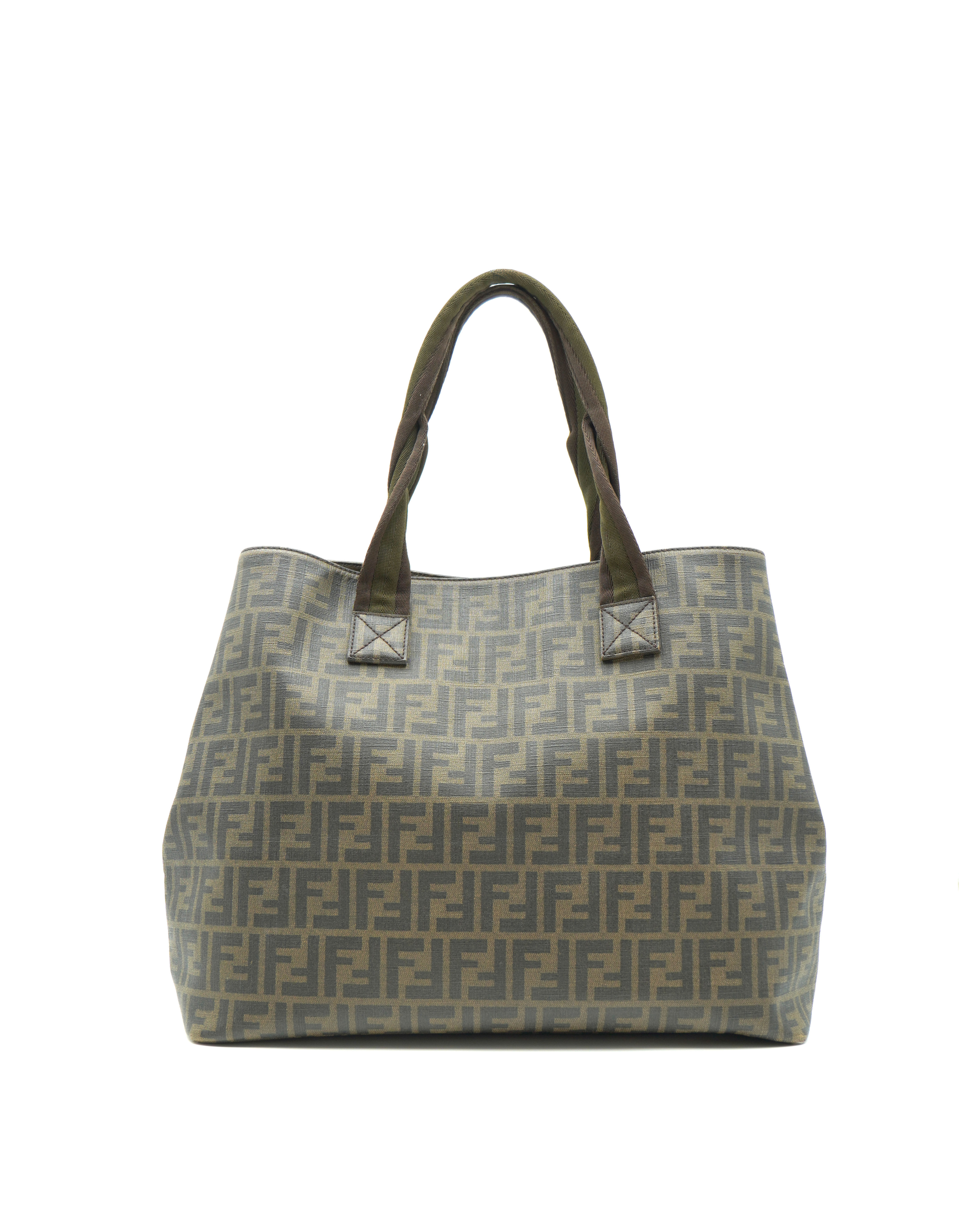 Fendi Borsa Shopper Canvas Zucca FF Grande - Usato Autentico
