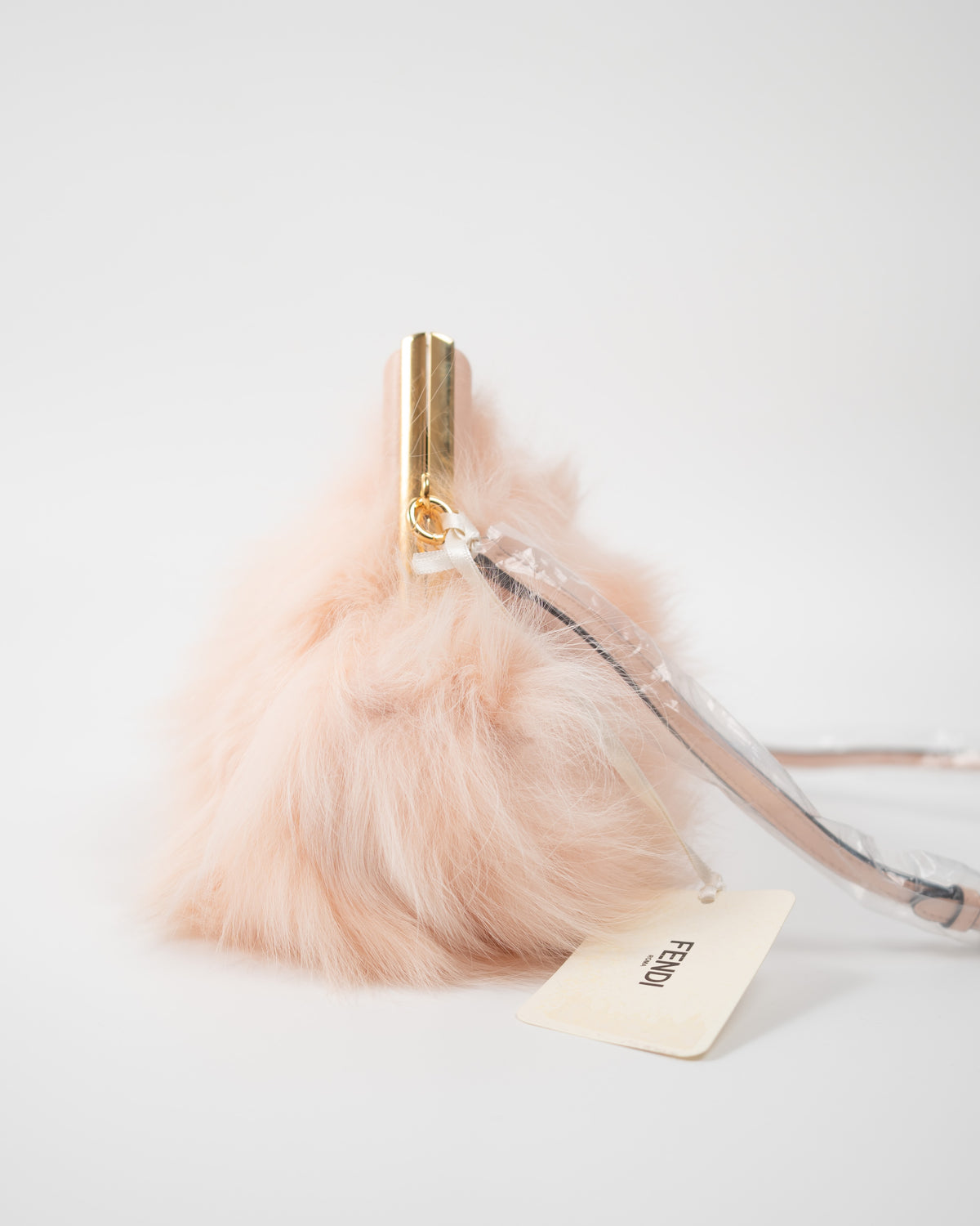 Fendi Borsa First Edizione Limitata Pelliccia di Volpe Rosa second hand luxury - Aurea Luxury Lab