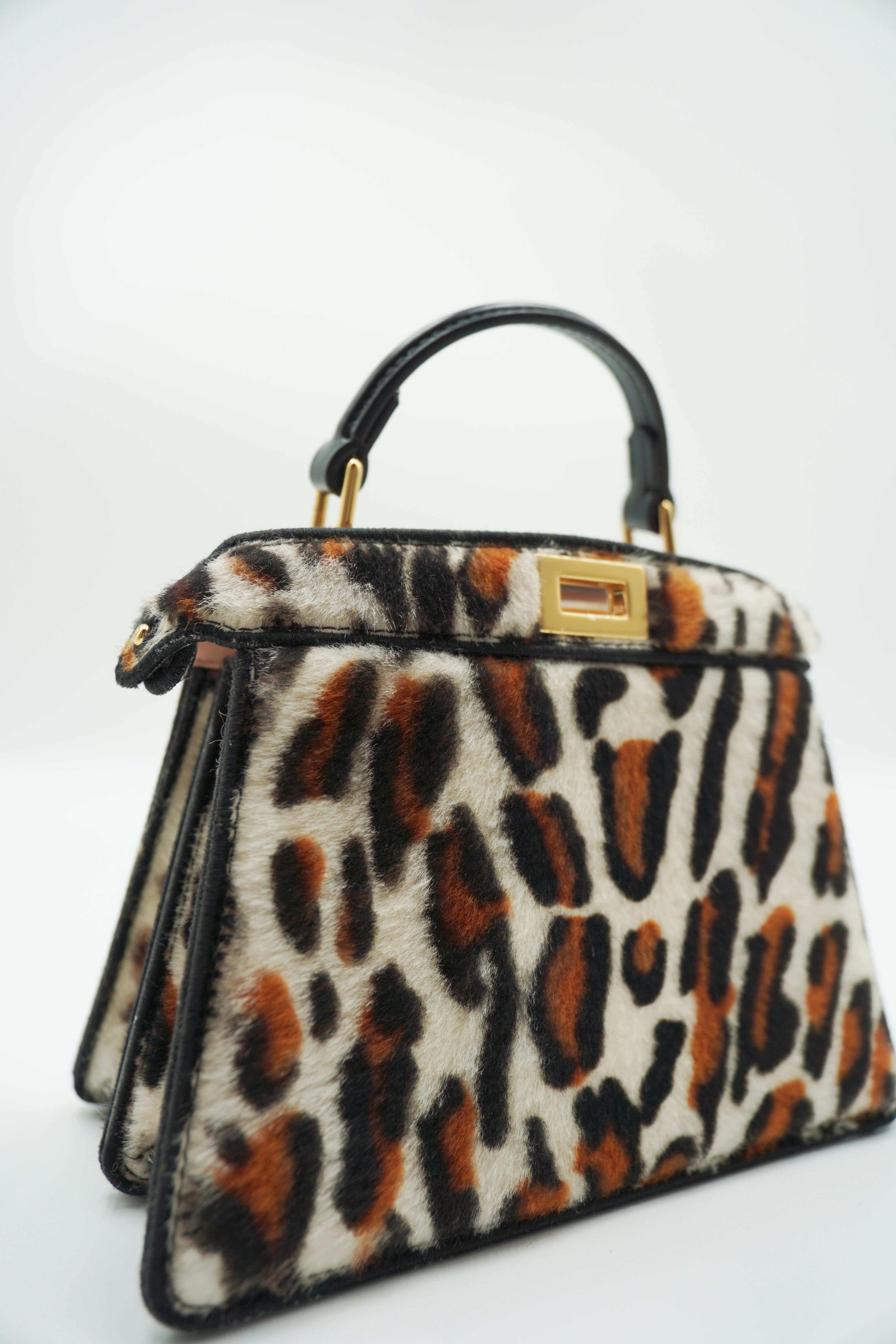 Fendi Borsa Peekaboo ISeeU Petite Effetto Cavallino usata autentica - Aurea Luxury Lab