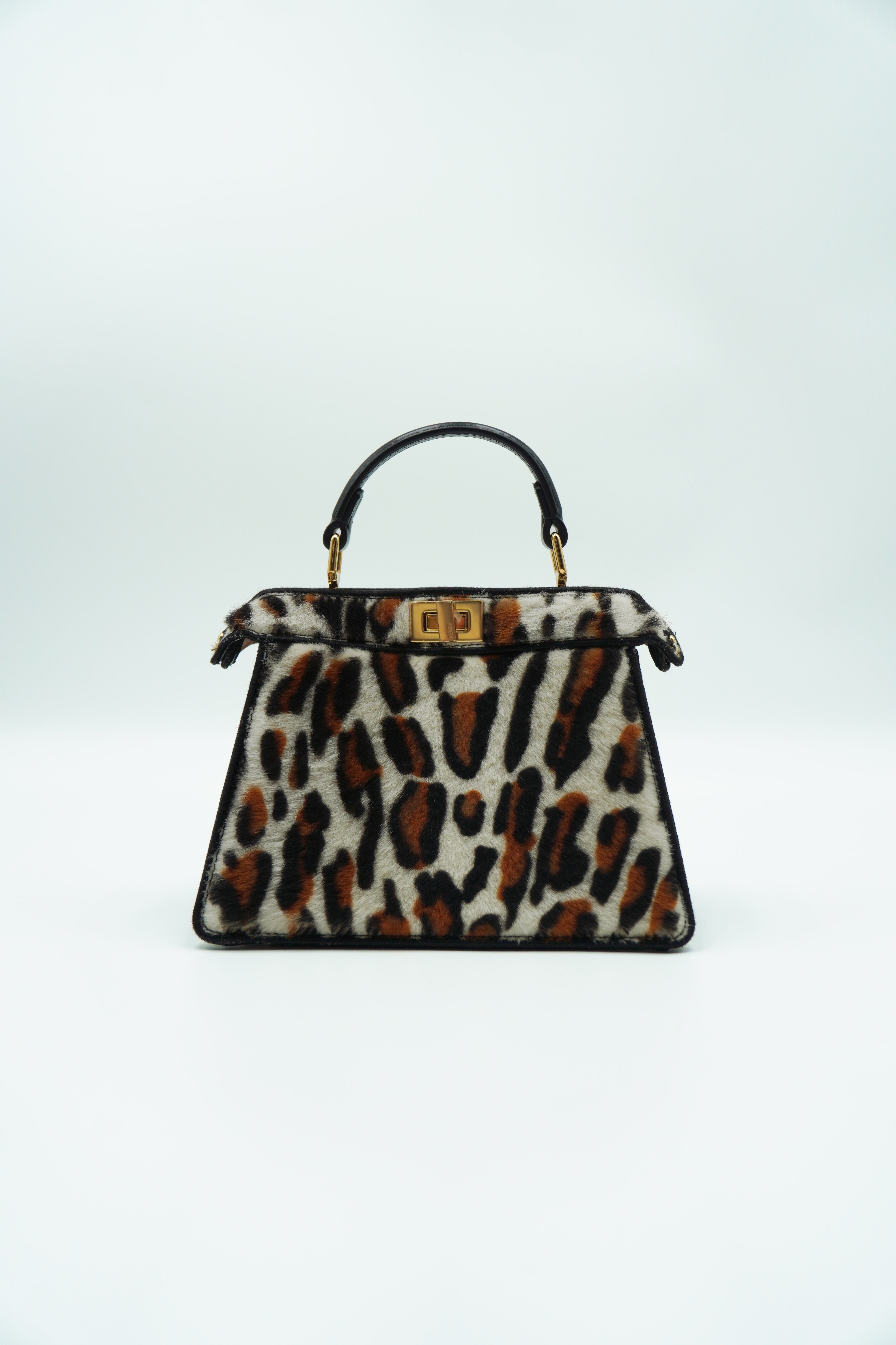 Fendi Borsa Peekaboo ISeeU Petite Effetto Cavallino usata autentica - Aurea Luxury Lab