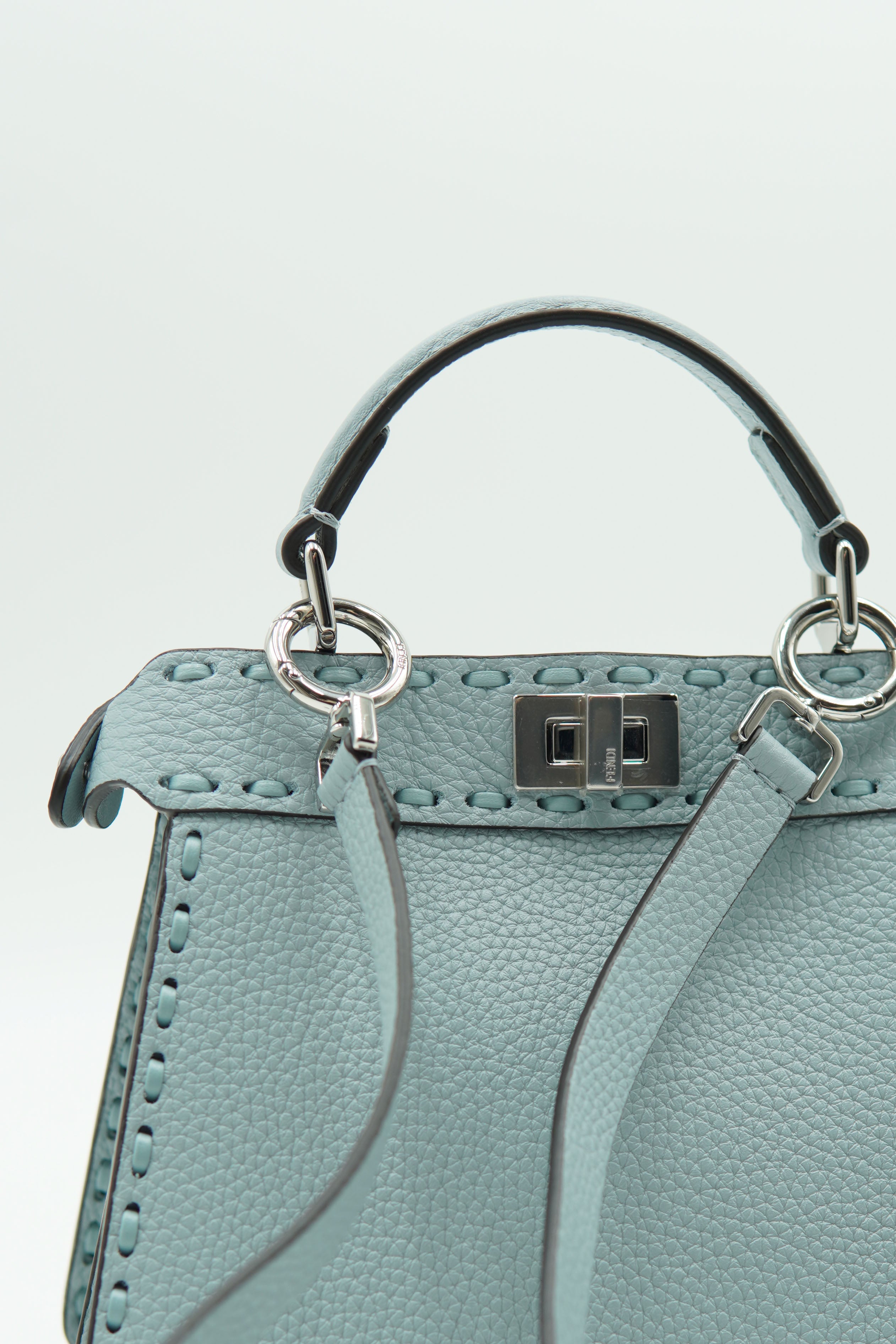 Fendi Borsa Peekaboo ISeeU Selleria Cuoio Romano Petit