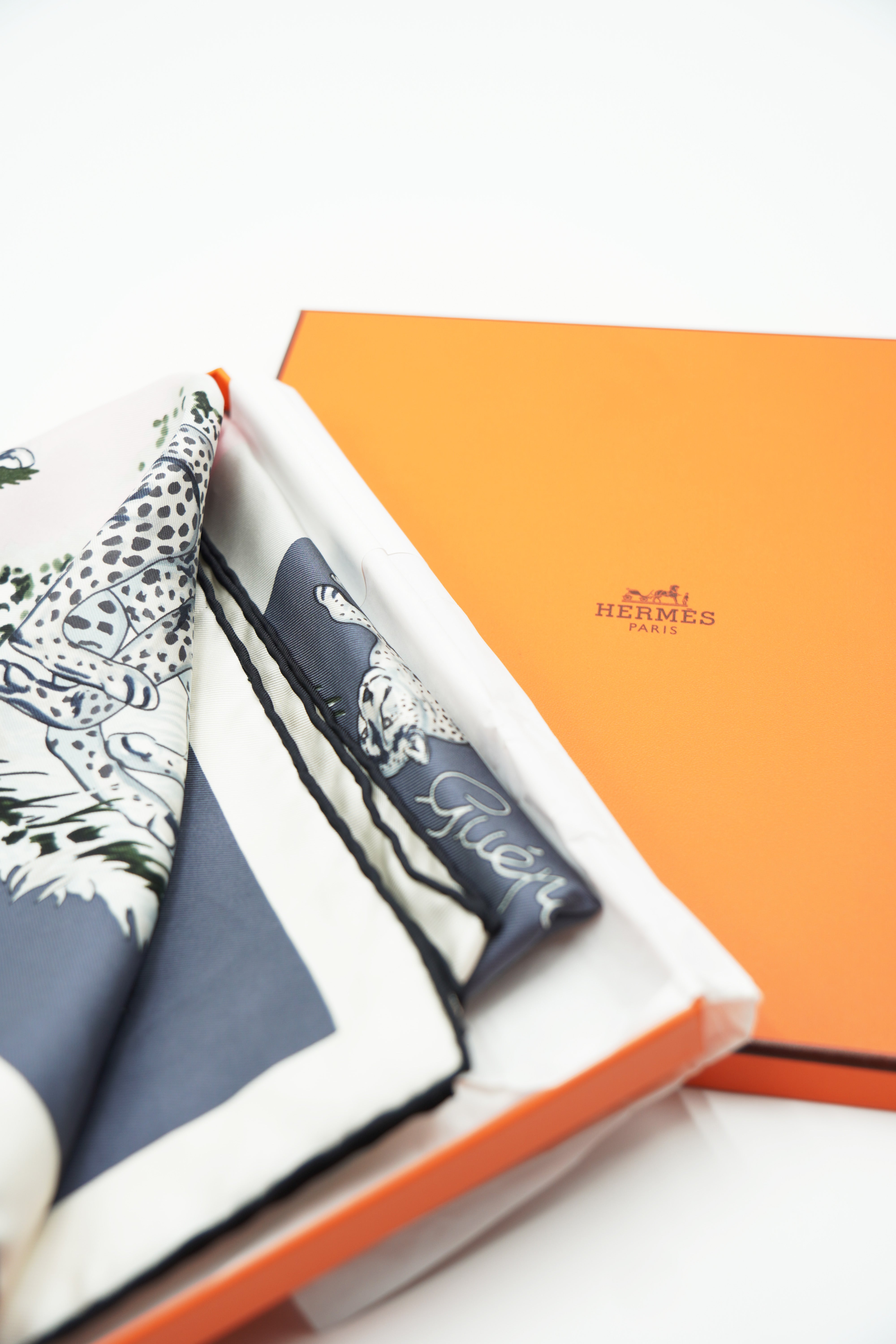 Foulard Hermès Guépards