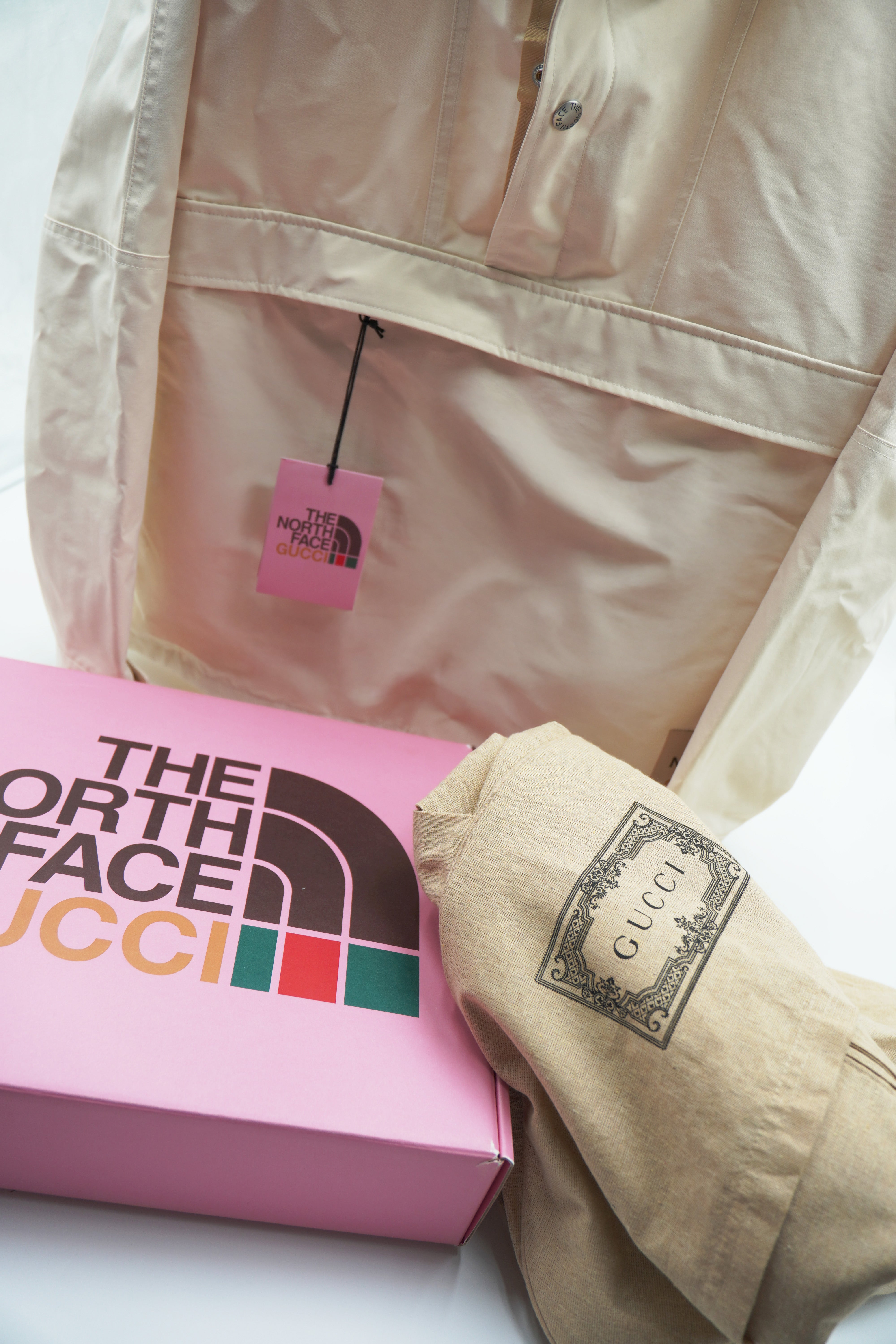Giacca a vento Gucci x North face
