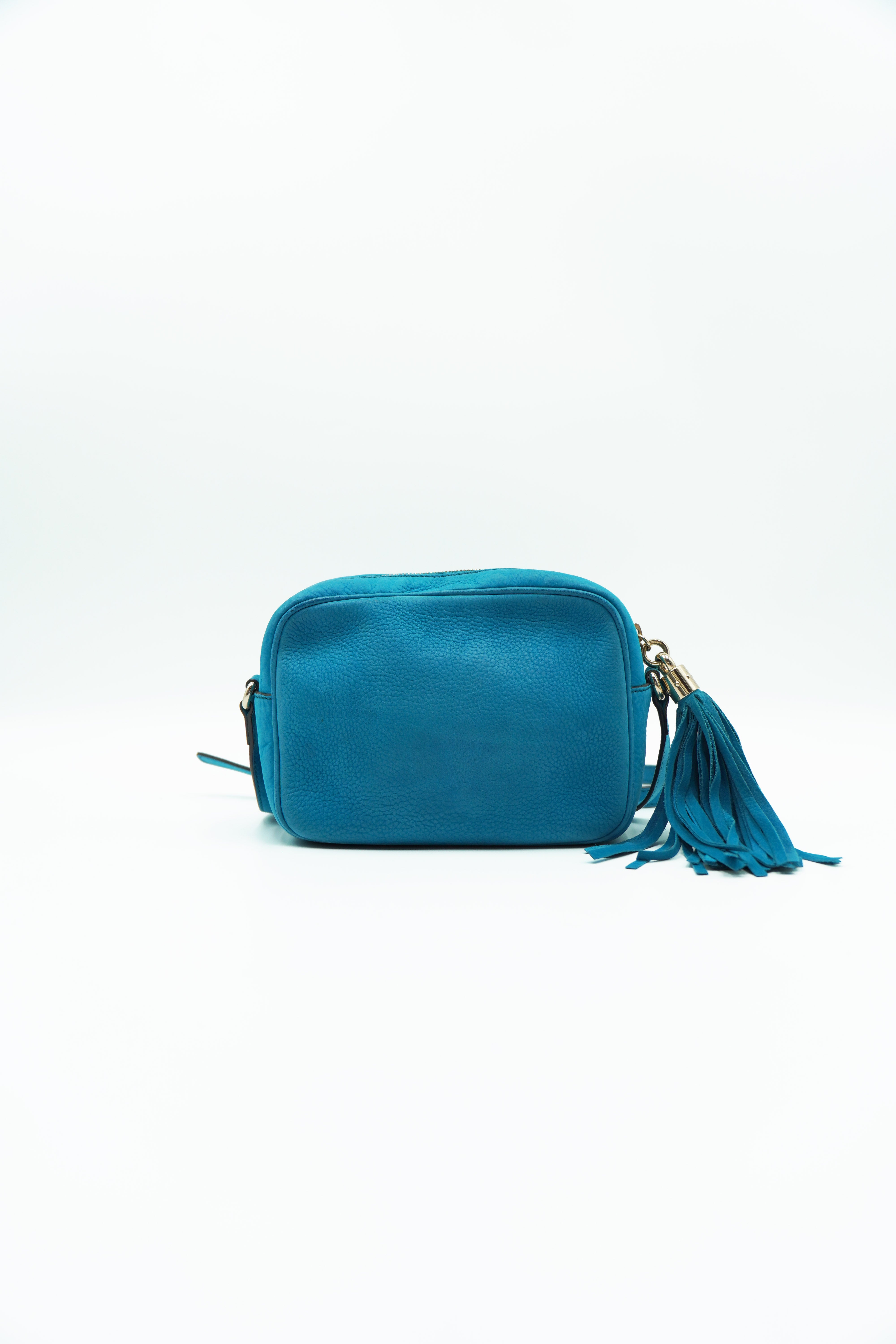 Gucci Borsa Soho Disco In Nappa Azzurra second hand luxury - Aurea Luxury Lab