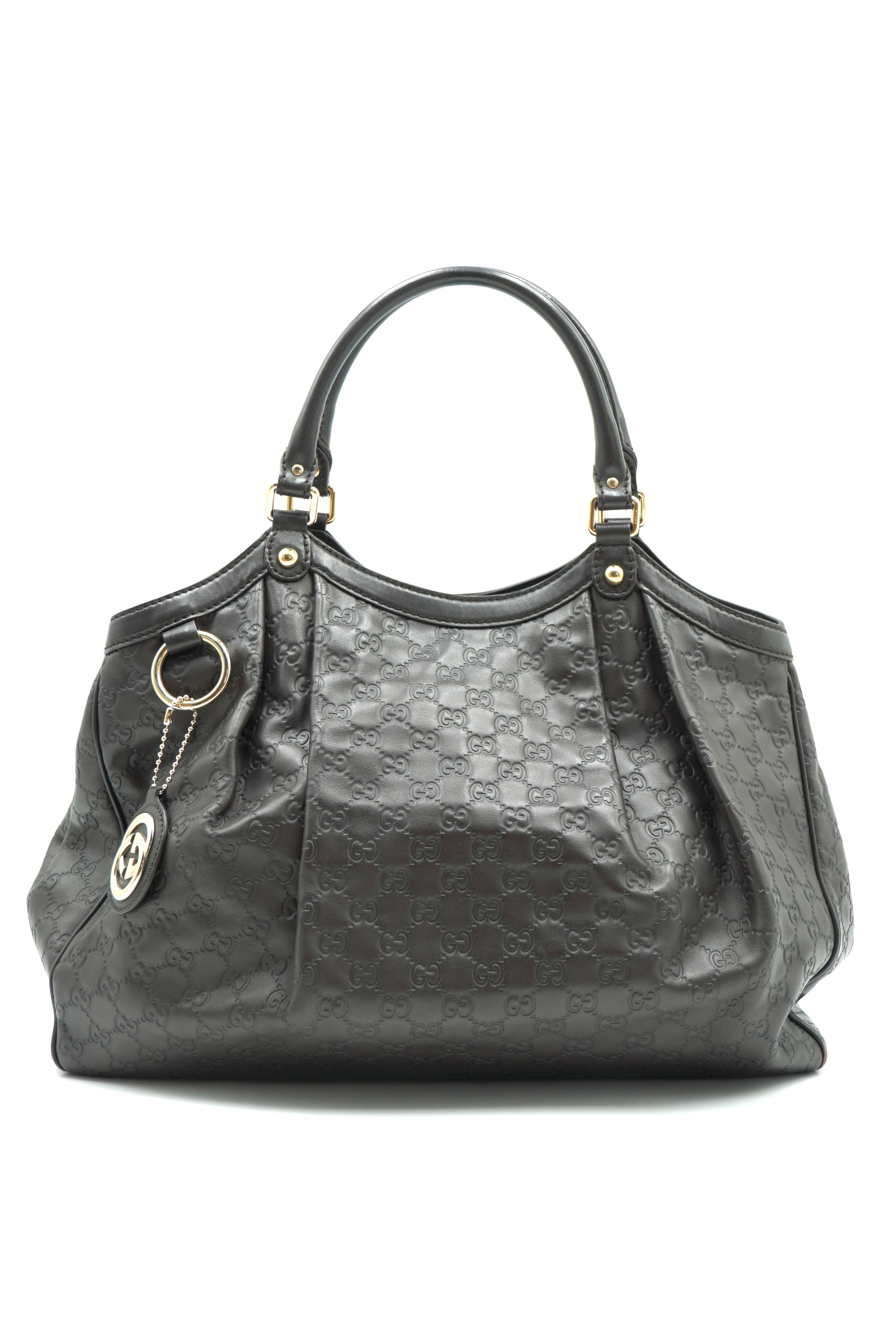 Gucci Tasche Sukey Grande aus braunem Guccissima-Leder — Gebraucht Authentisch