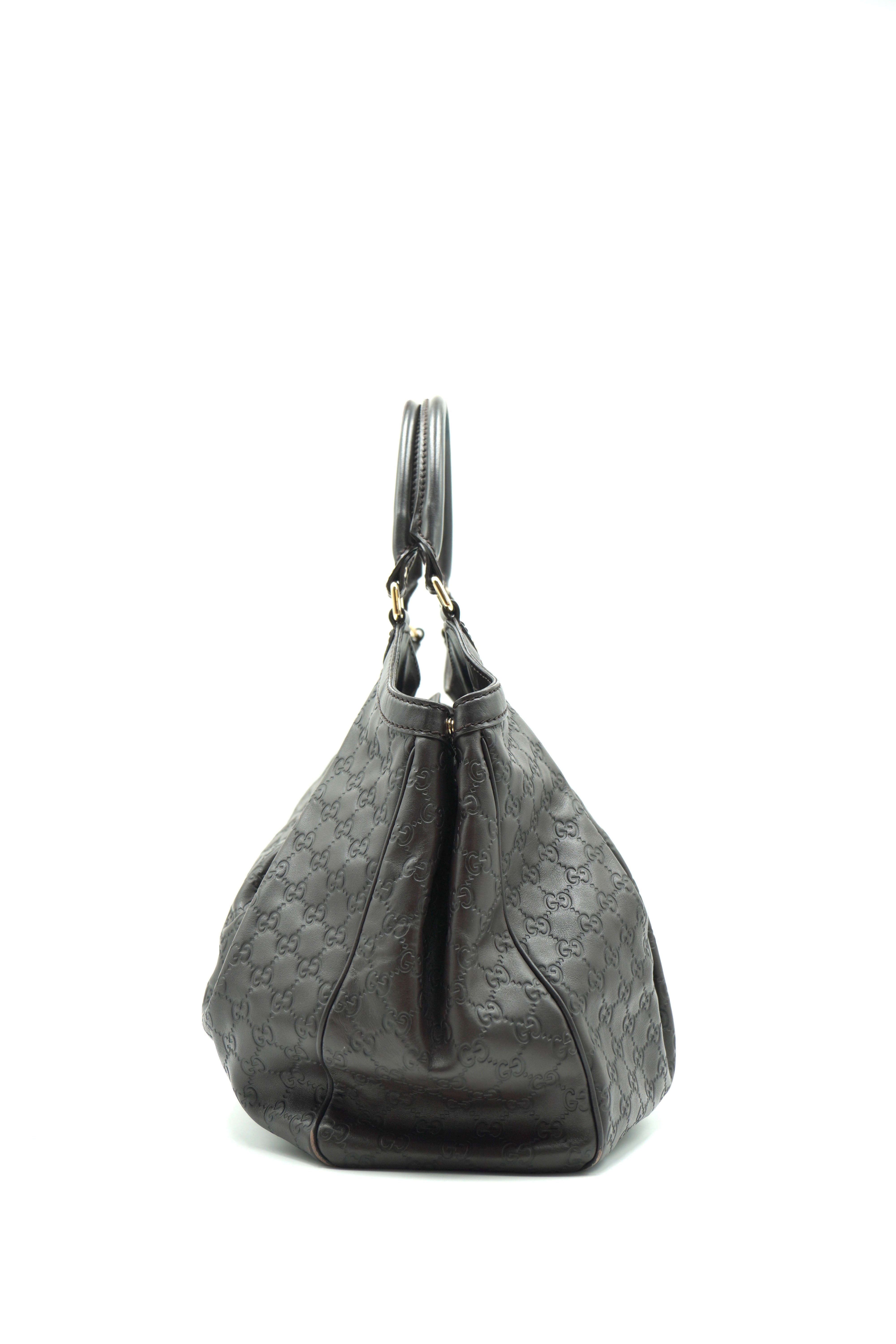 Gucci Tasche Sukey Grande aus braunem Guccissima-Leder — Gebraucht Authentisch
