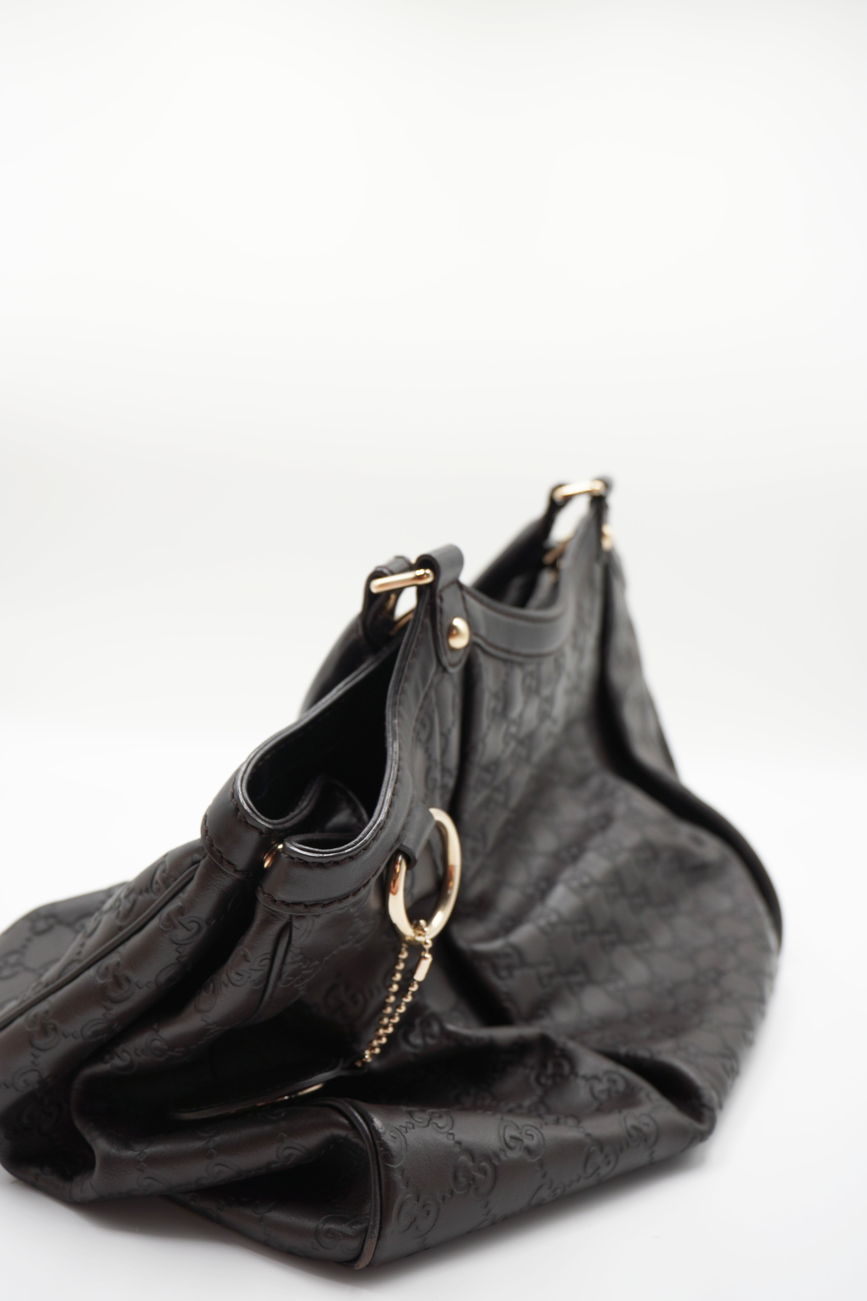 Gucci Tasche Sukey Grande aus braunem Guccissima-Leder — Gebraucht Authentisch