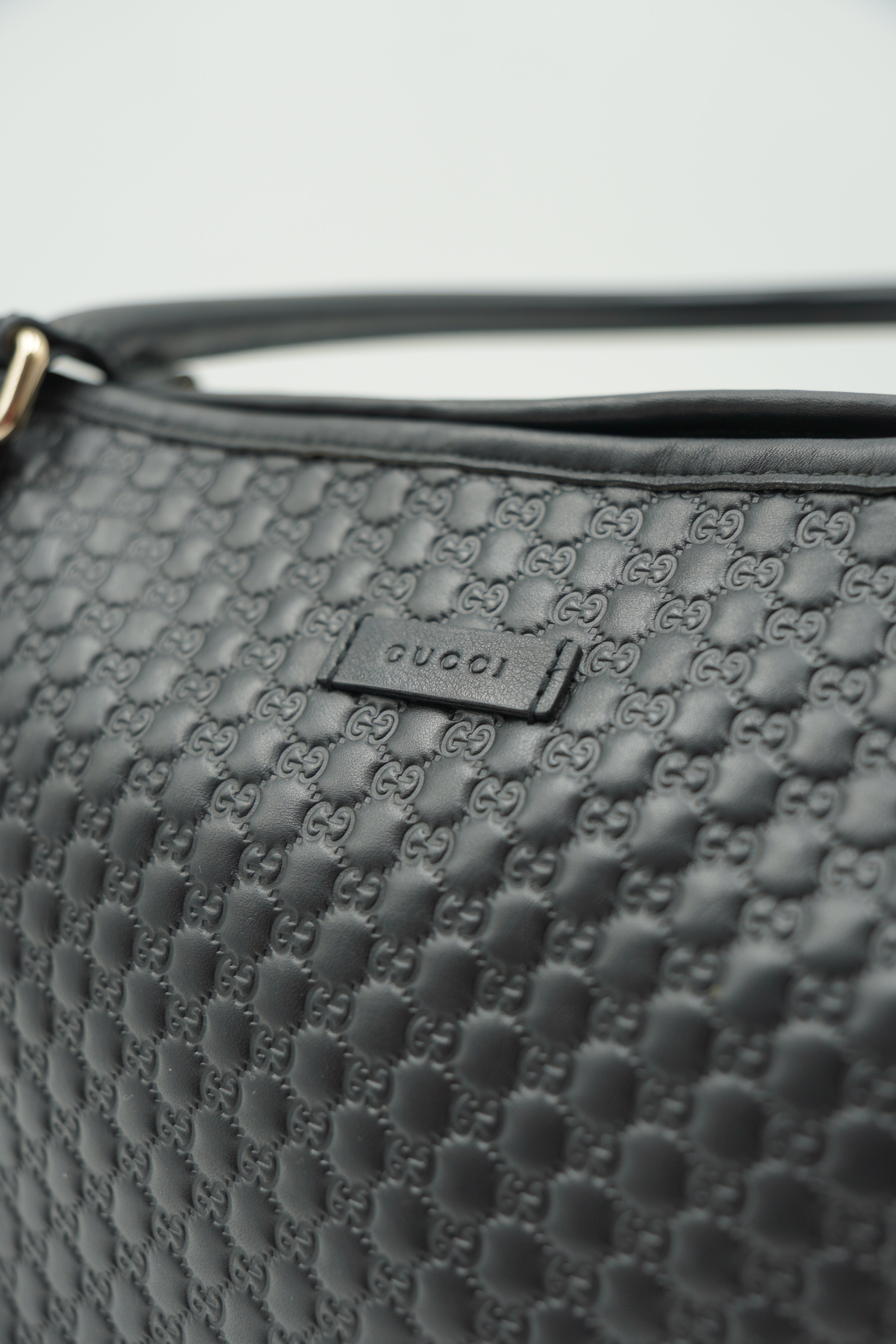 Gucci Microguccissima Black Tote Bag