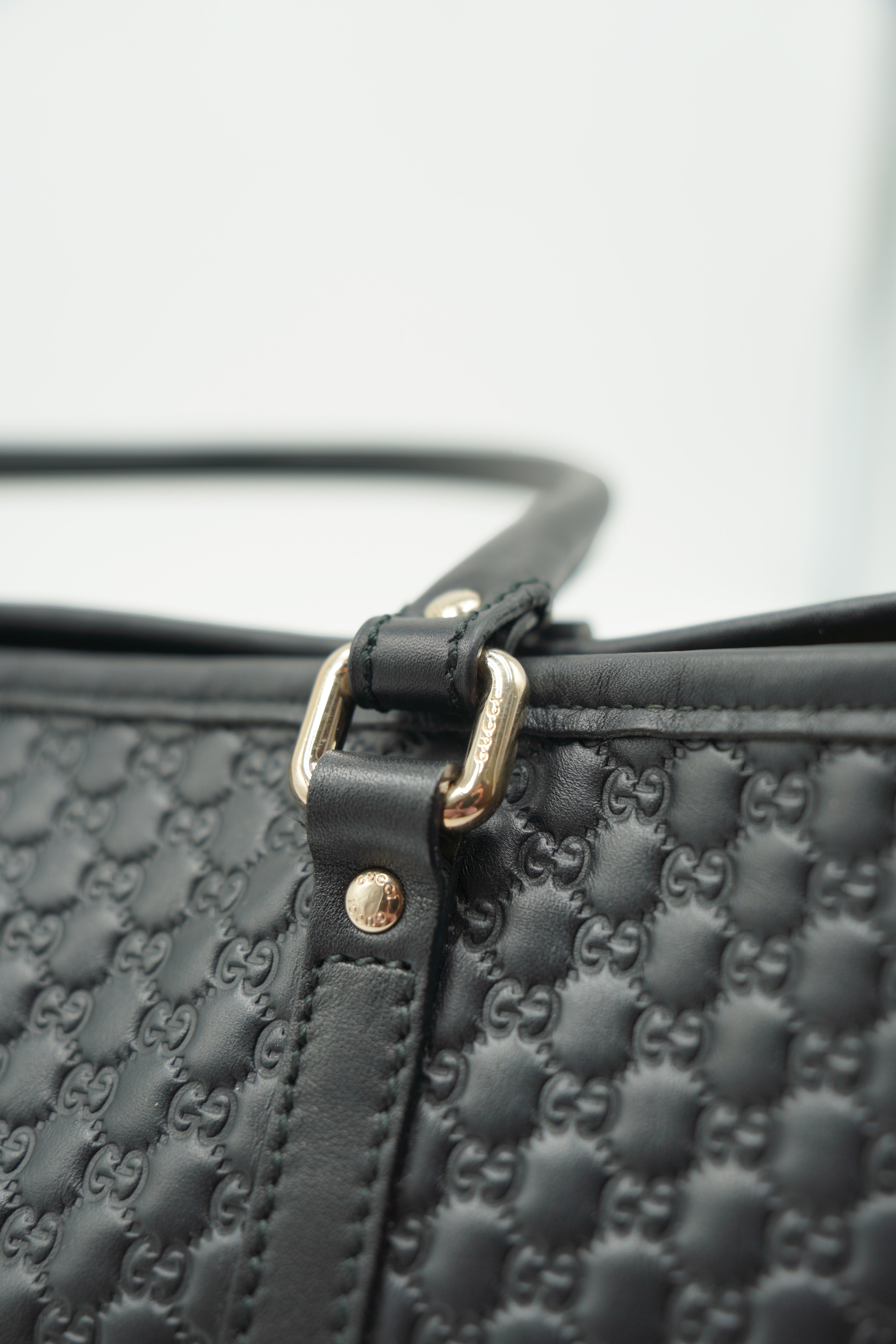 Gucci Microguccissima Black Tote Bag