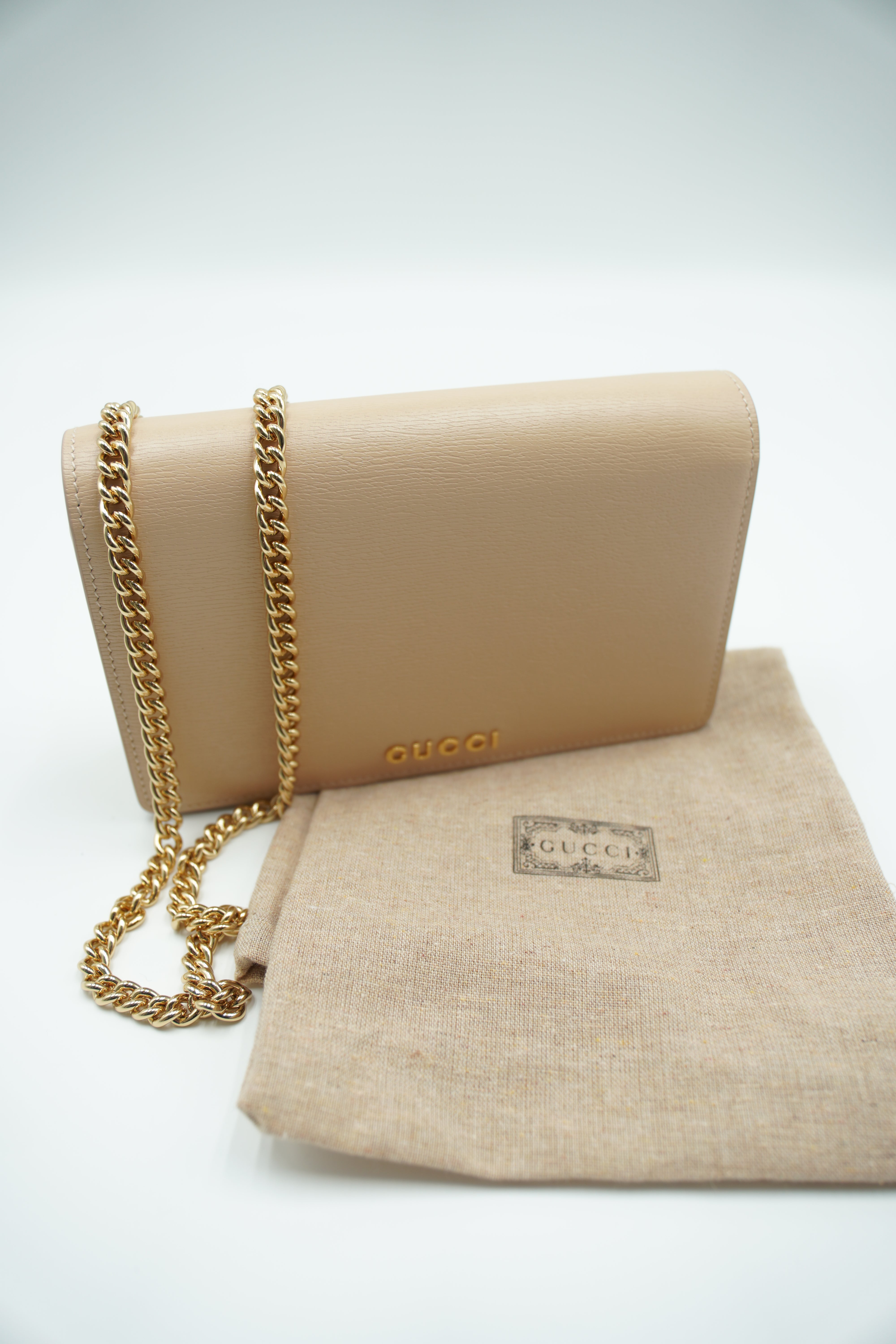 Gucci Nude Wallet On Chain Bag - Authentic Used