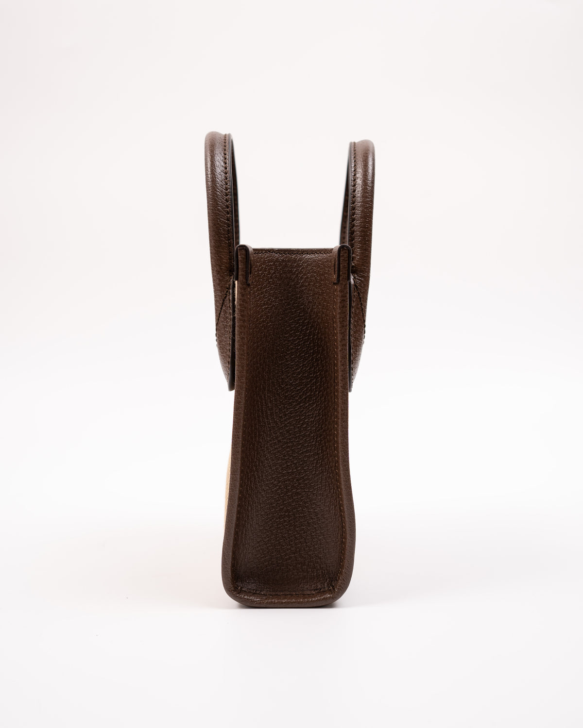 Gucci Borsa Jumbo GG Mini Tote Verticale Tela GG Marrone luxury resale autentica - Aurea Luxury Lab