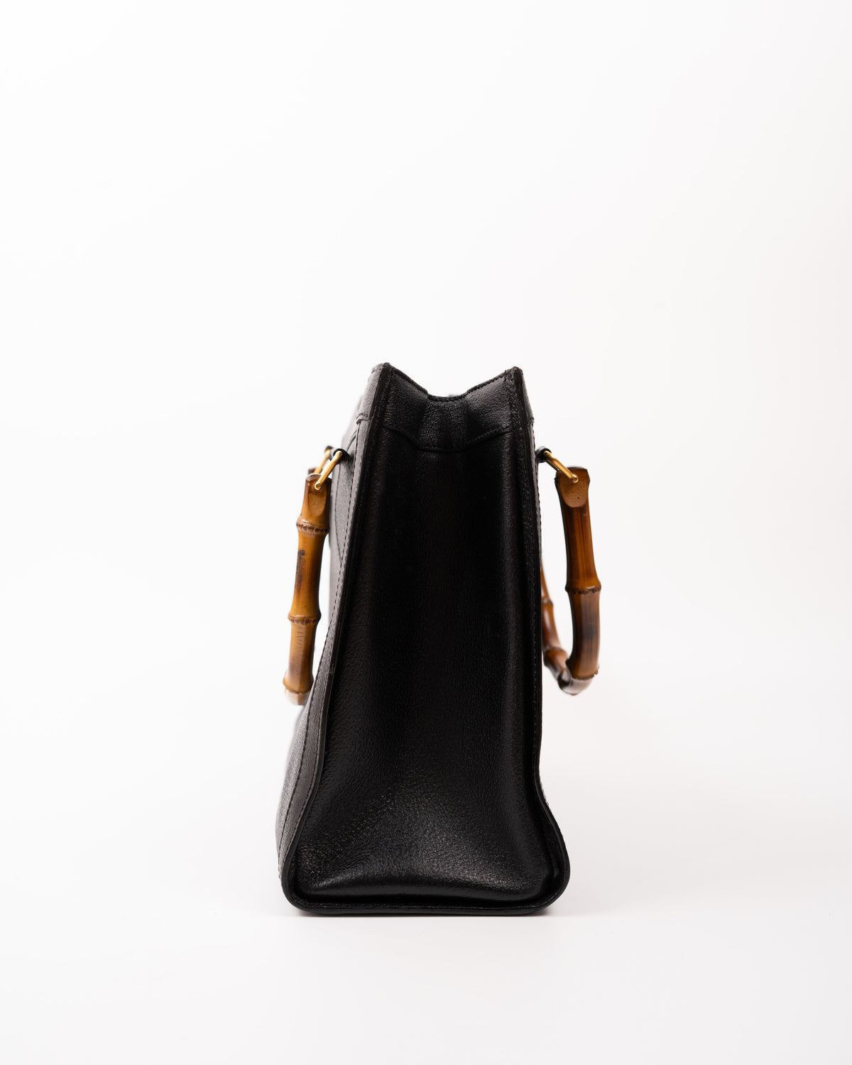 Gucci Borsa Diana Bamboo Media Pelle Martellata Nera second hand certificata - Aurea Luxury Lab