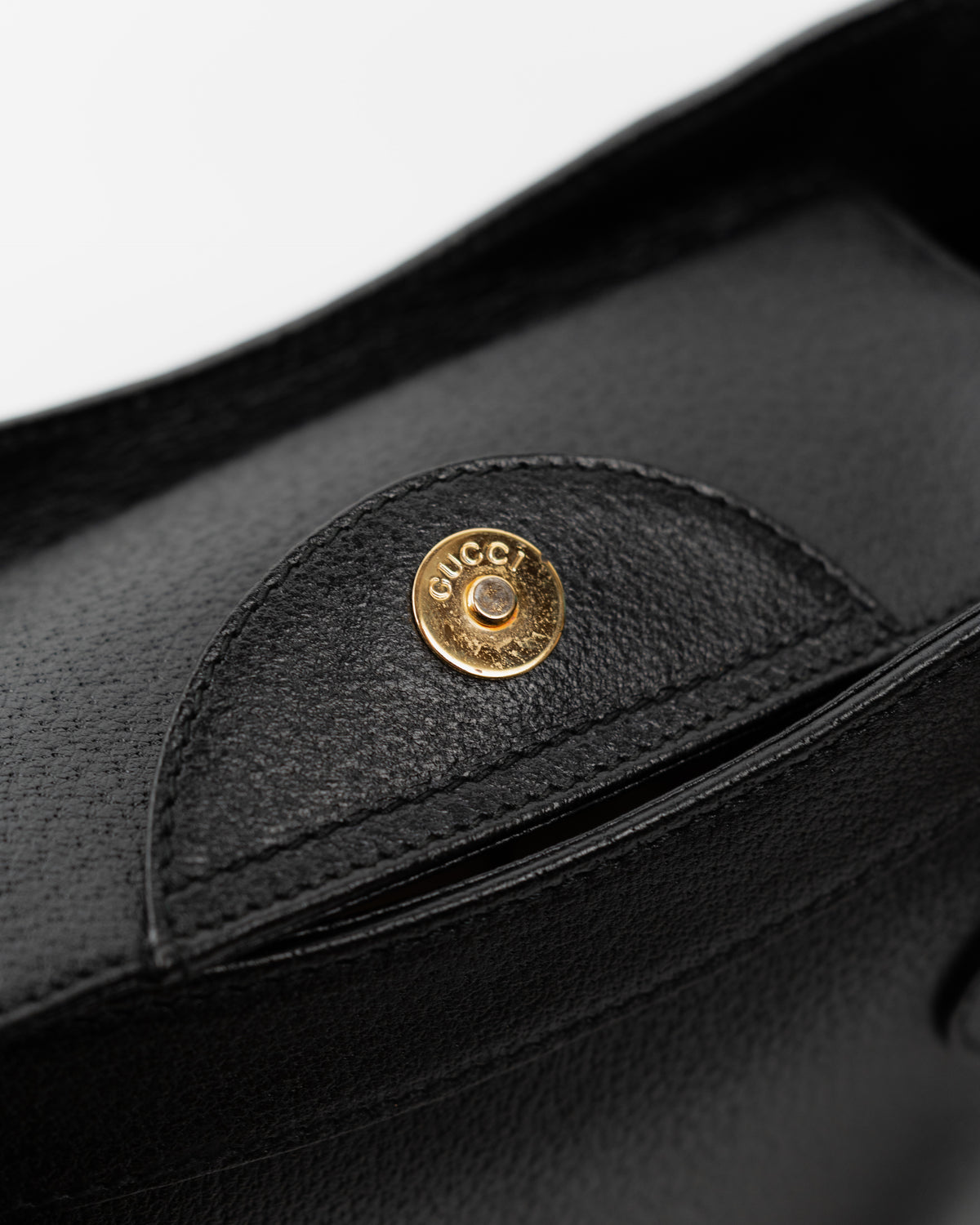 Gucci Borsa Diana Bamboo Media Pelle Martellata Nera usata autentica certificata - Aurea Luxury Lab