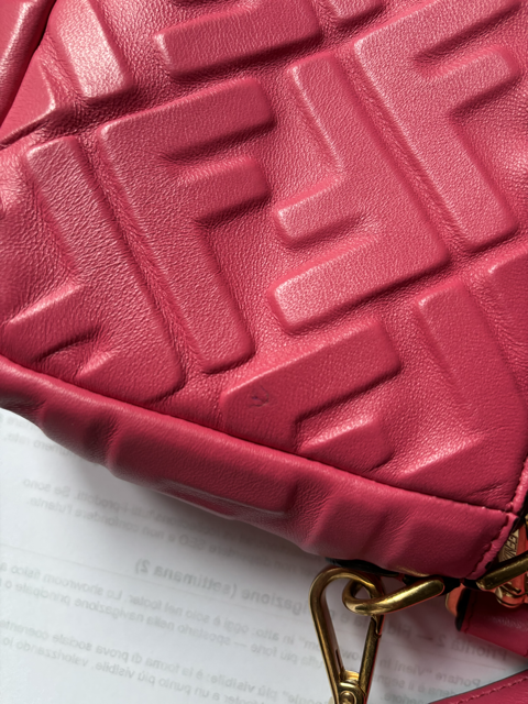 Fendi Borsa Baguette Pelle Fucsia Tracolla - Usato Autentico