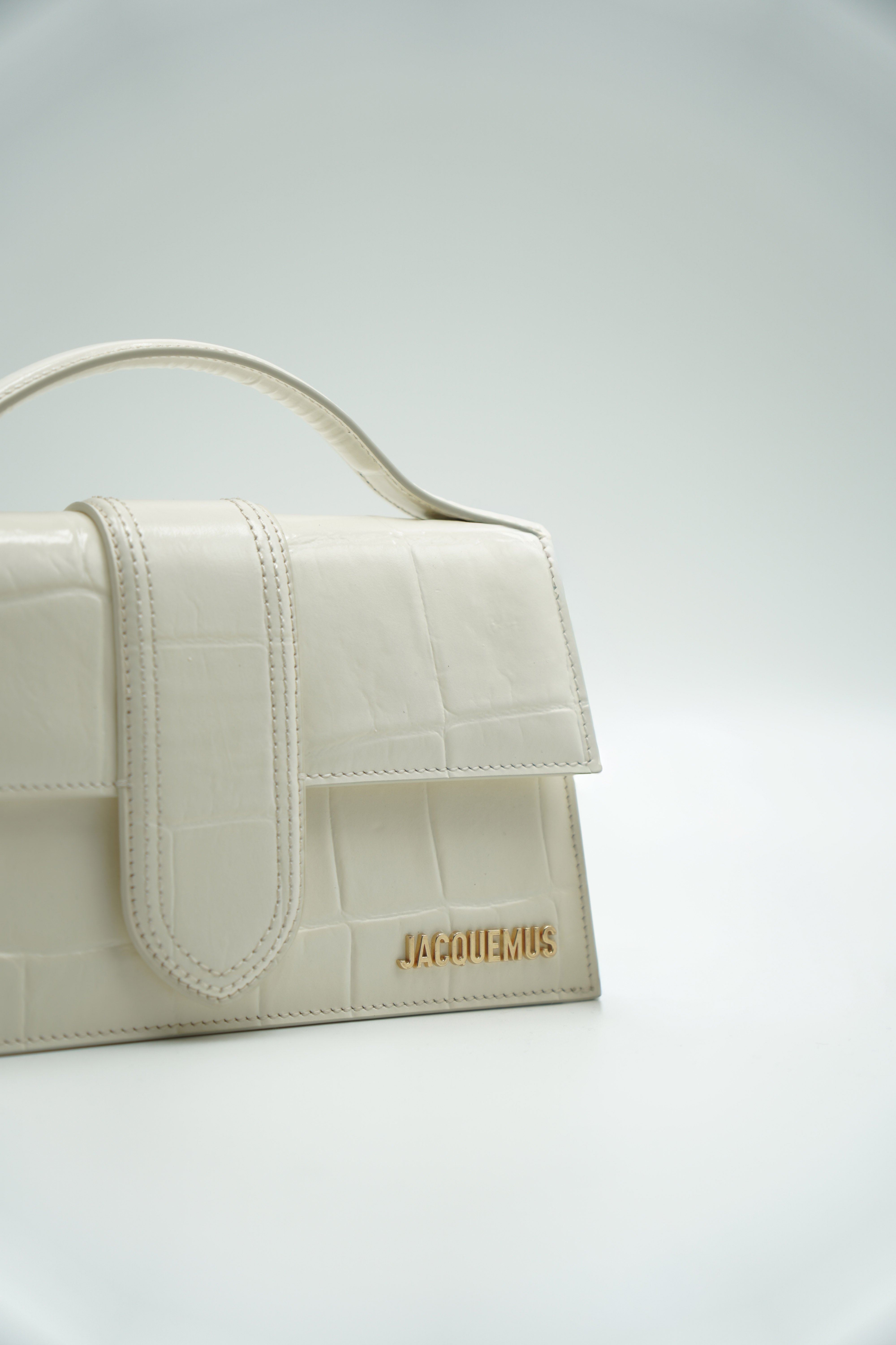 Jacquemus The Big Child Bag in White Coconut