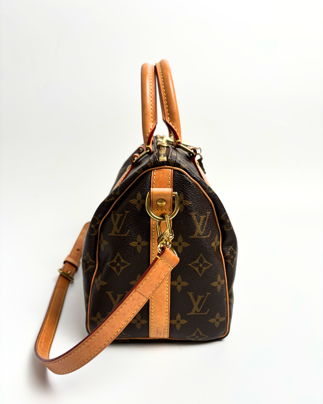 Louis Vuitton Borsa Speedy Bandoulière 25 Tela Monogram Marrone second hand luxury - Aurea Luxury Lab
