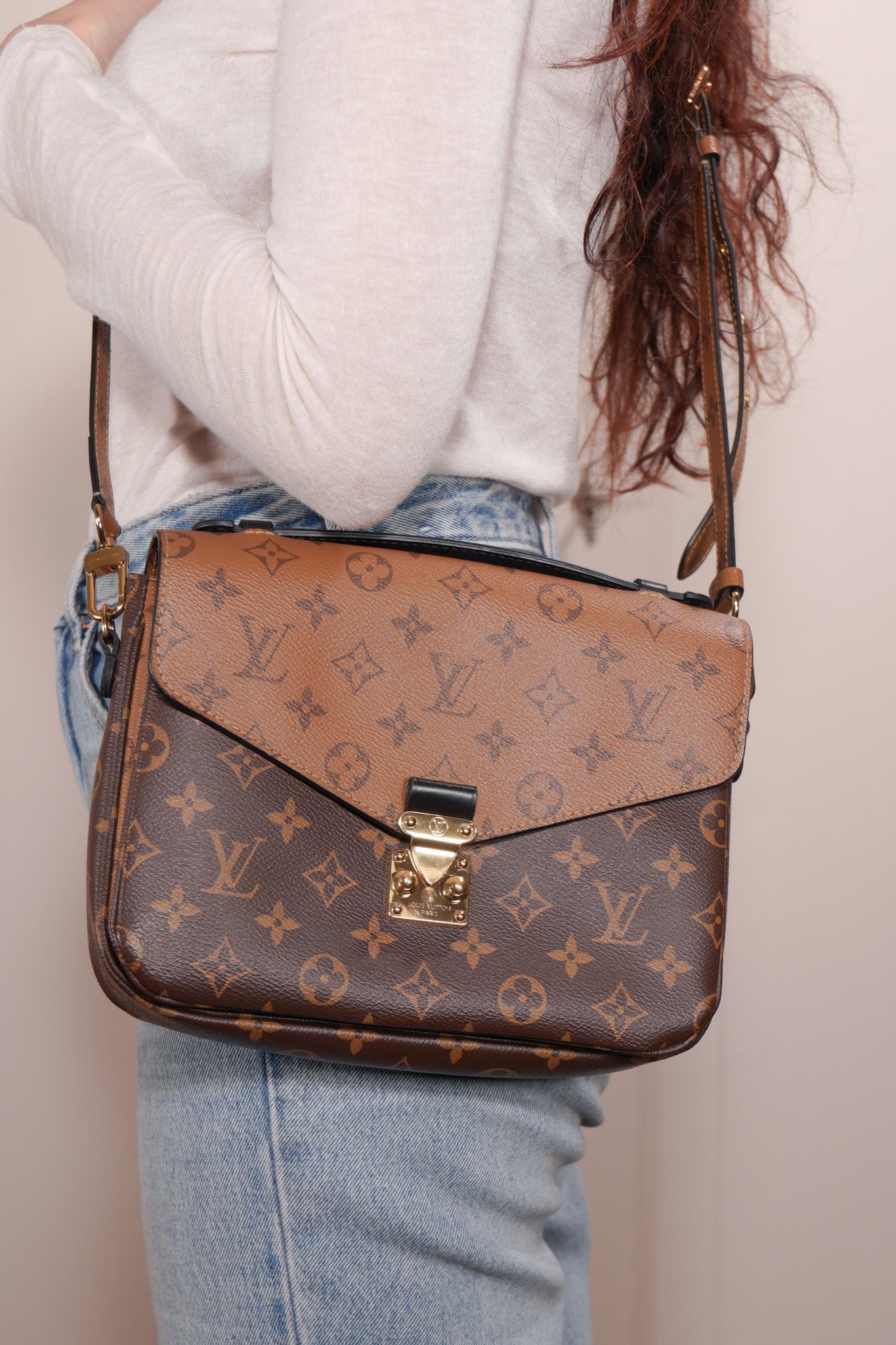 Louis Vuitton Borsa Metis Monogram Reverse usata autentica - Aurea Luxury Lab