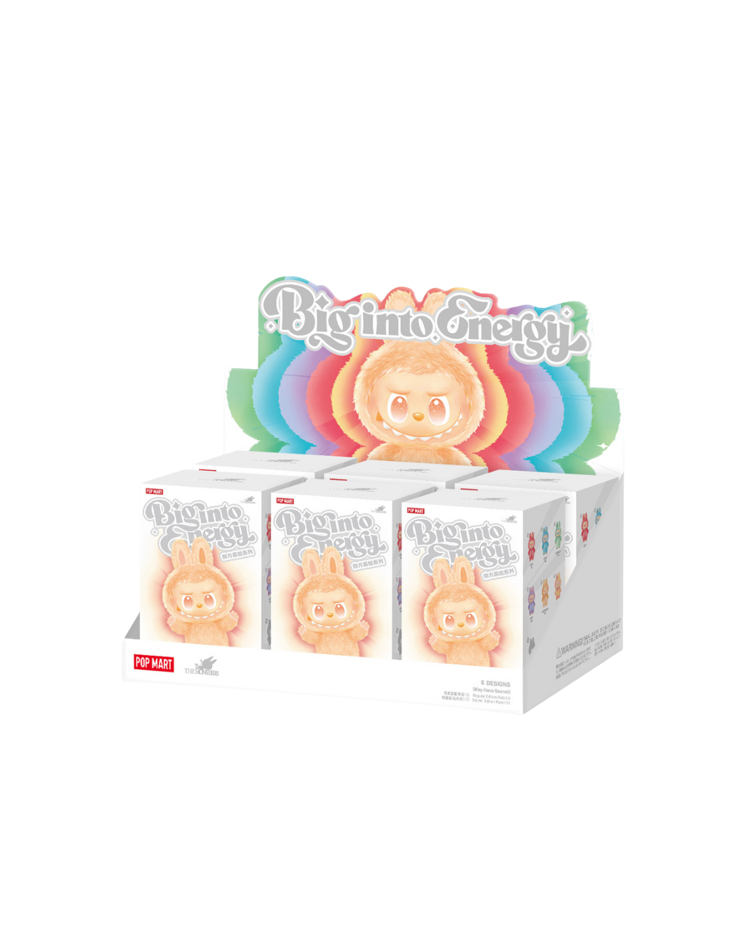 Labubu Popmart - THE MONSTERS - Big Into Energy Box of 6