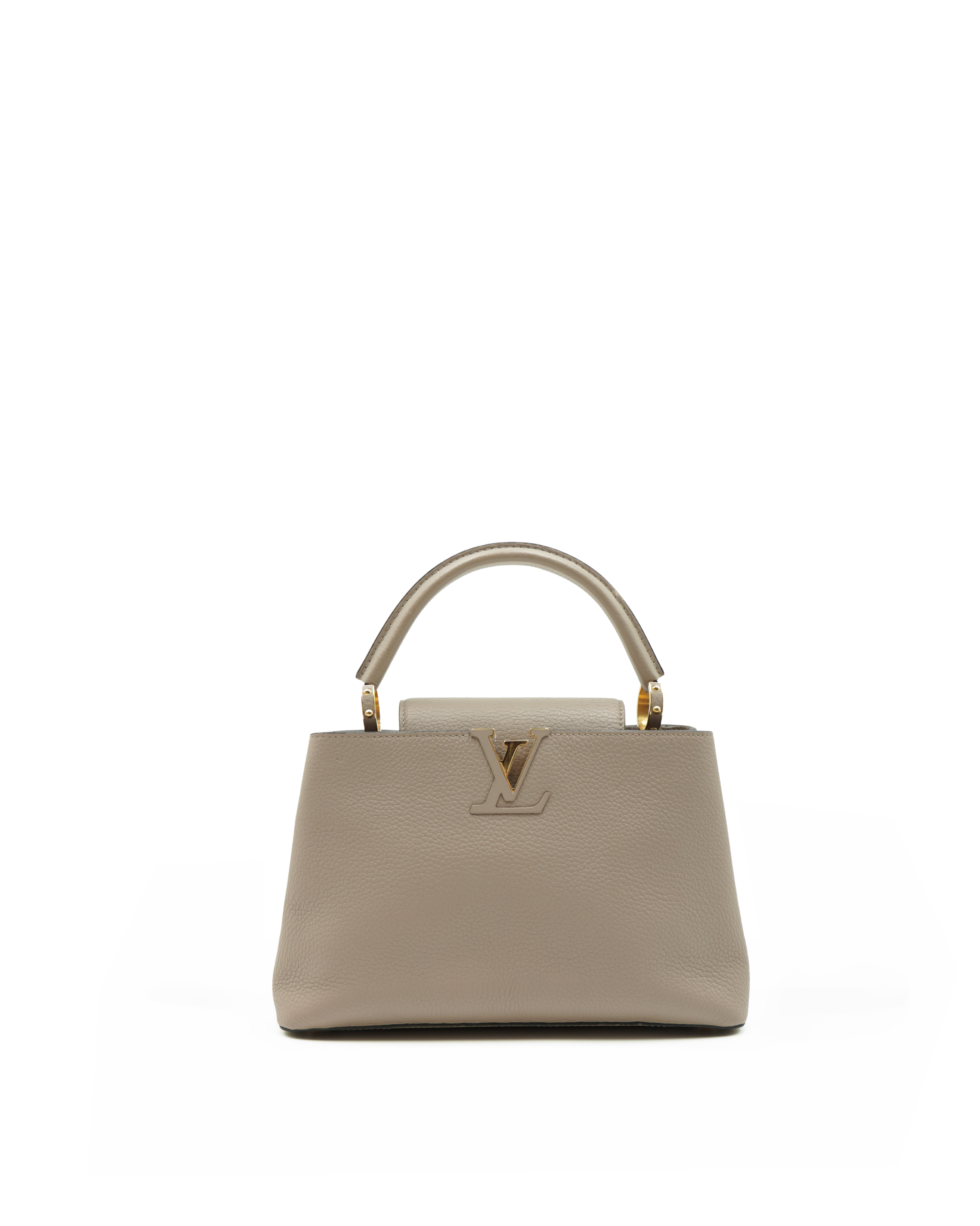 Louis Vuitton Borsa Capucines BB Pelle Galet Beige