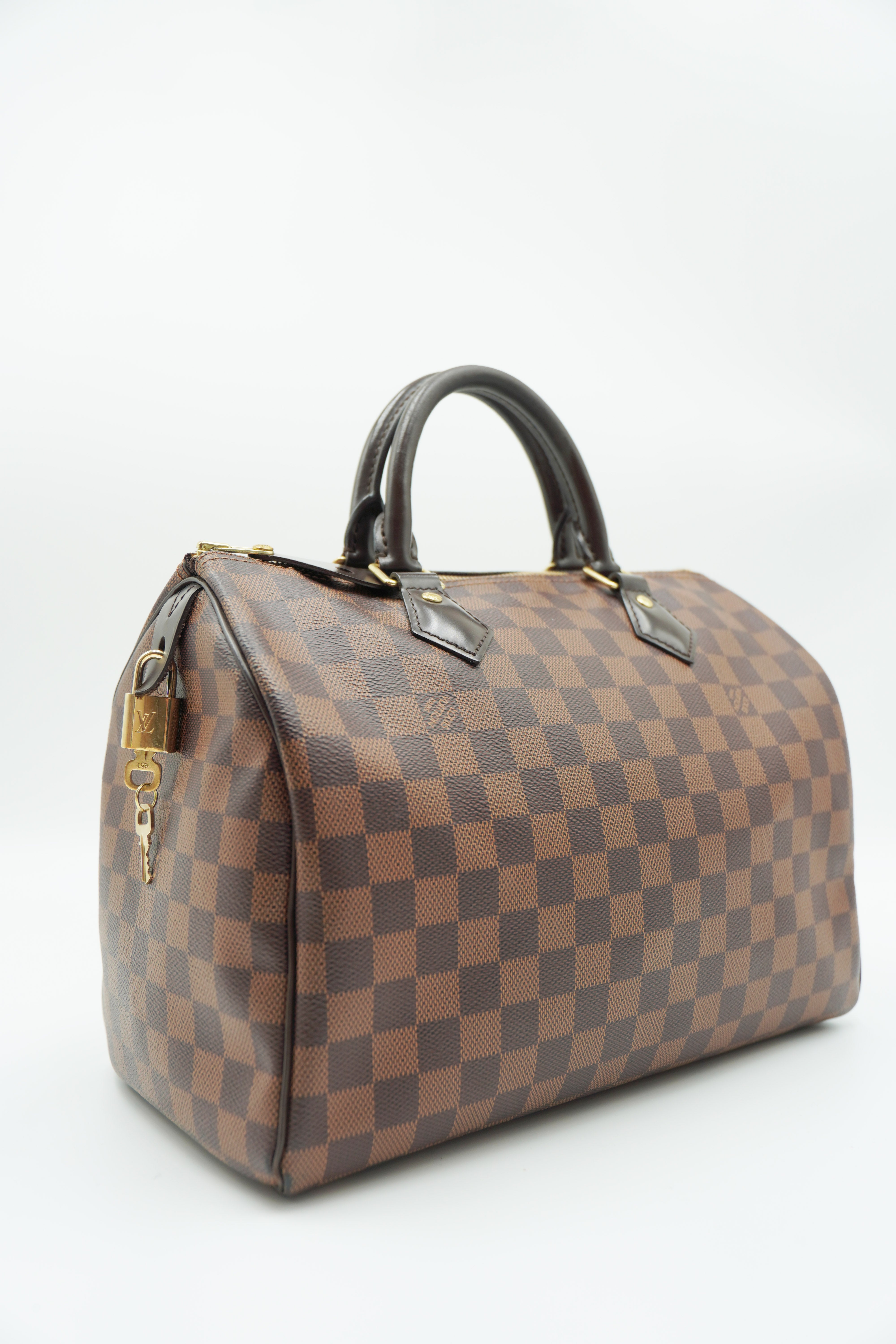 Louis Vuitton Borsa Speedy 30 Damier Ébène Full Kit - Usata Autentica