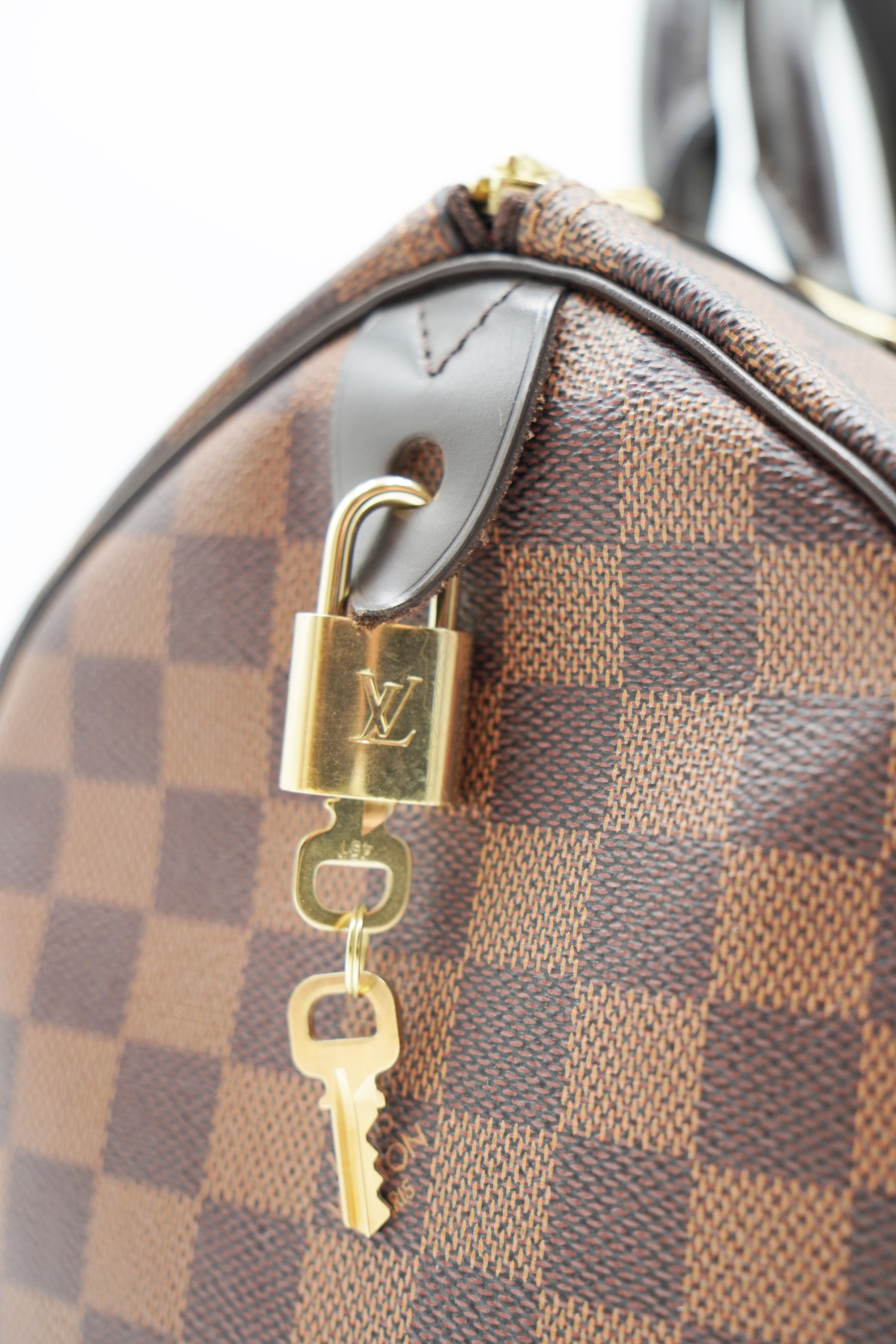 Louis Vuitton Borsa Speedy 30 Damier Ébène Full Kit - Usata Autentica