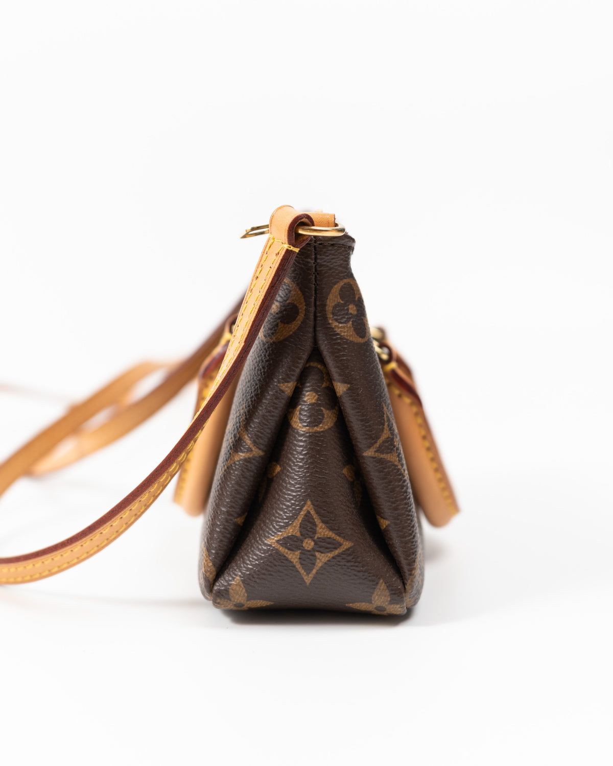 Louis Vuitton Borsa Nano Pallas Tela Monogram e Pelle Rossa luxury resale autentica - Aurea Luxury Lab