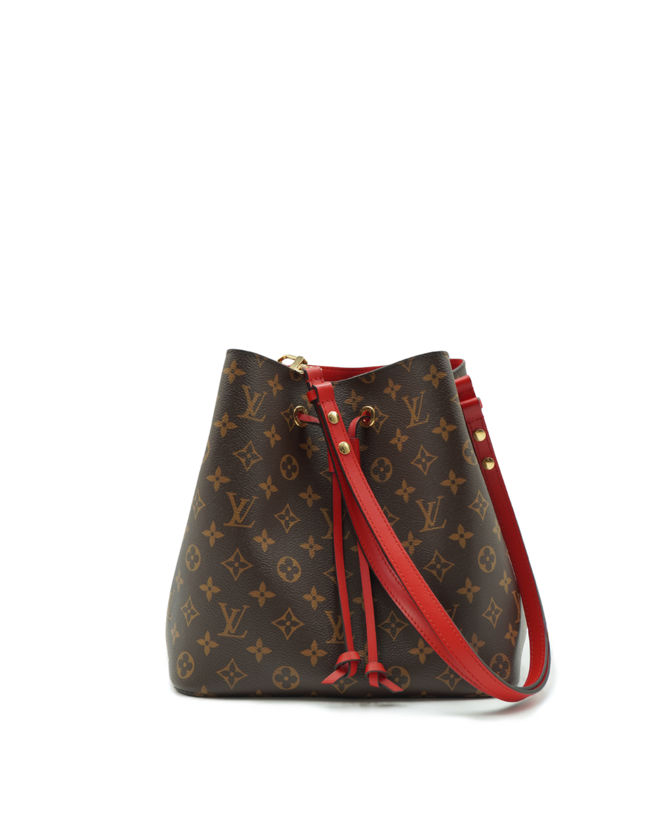 Louis Vuitton NéoNoé MM Monogram Red Bag - Used Authentic