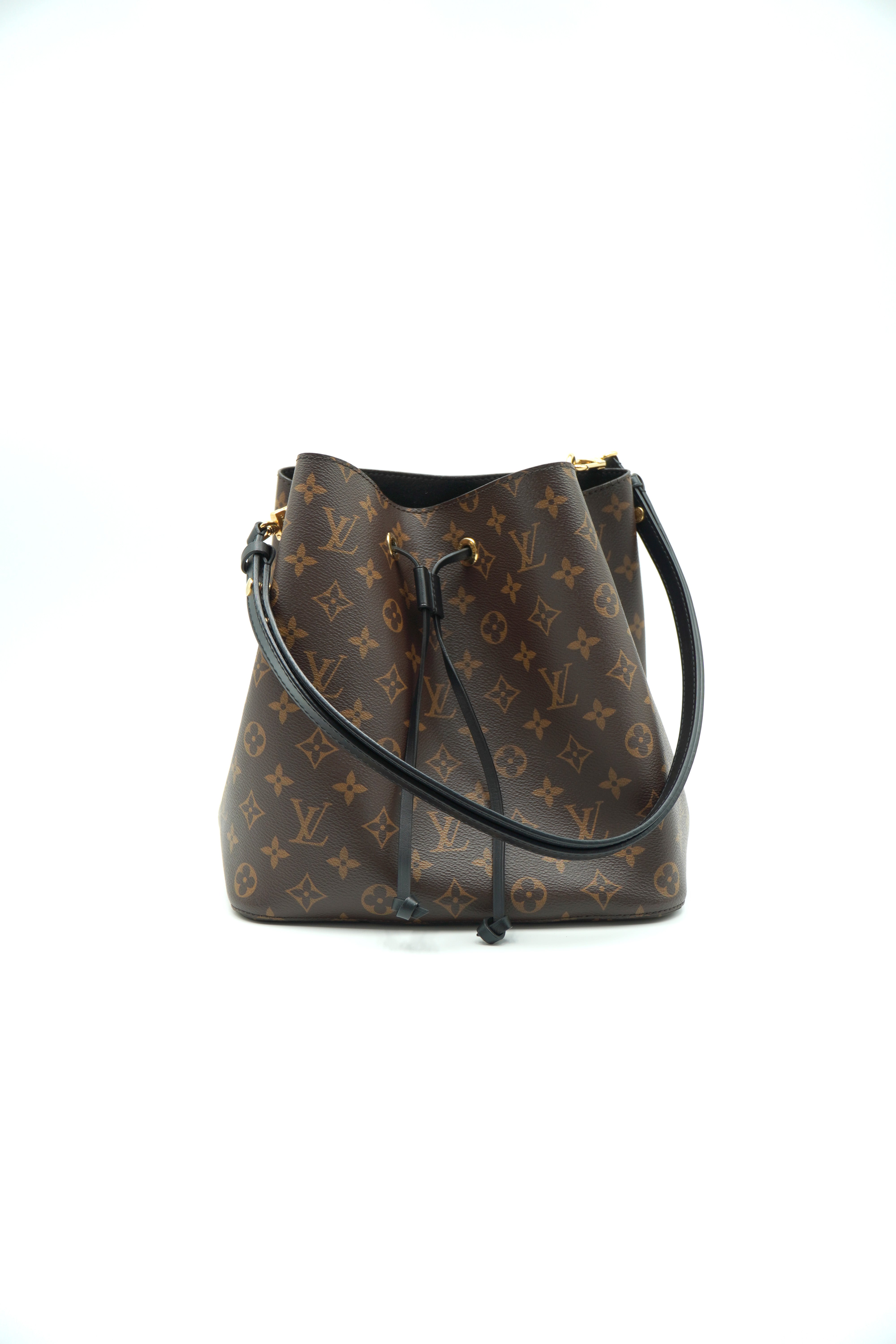 Louis Vuitton Borsa Neo Noè Monogram e Pelle Nero - Usata Autentica