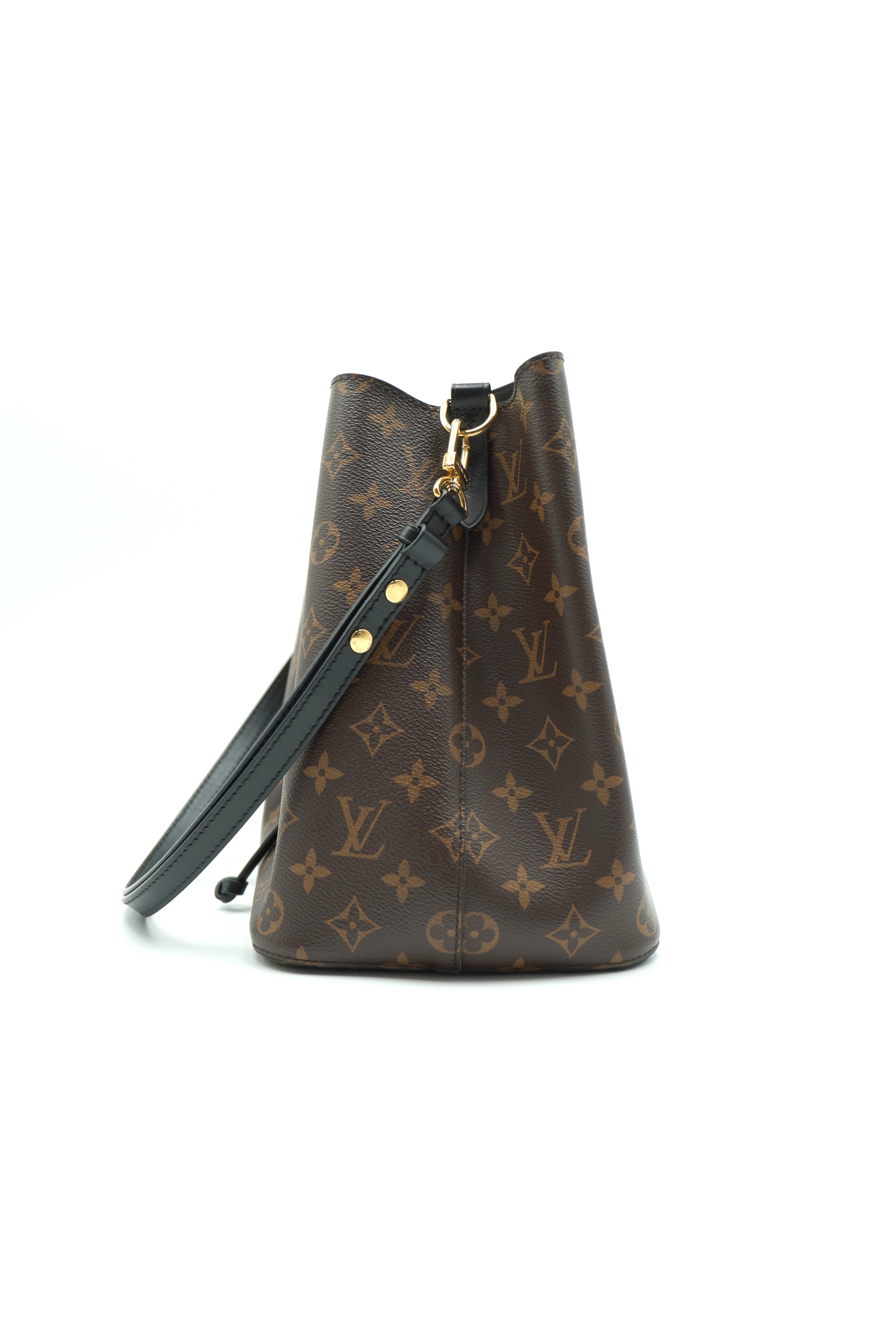 Louis Vuitton Borsa Neo Noè Monogram e Pelle Nero - Usata Autentica