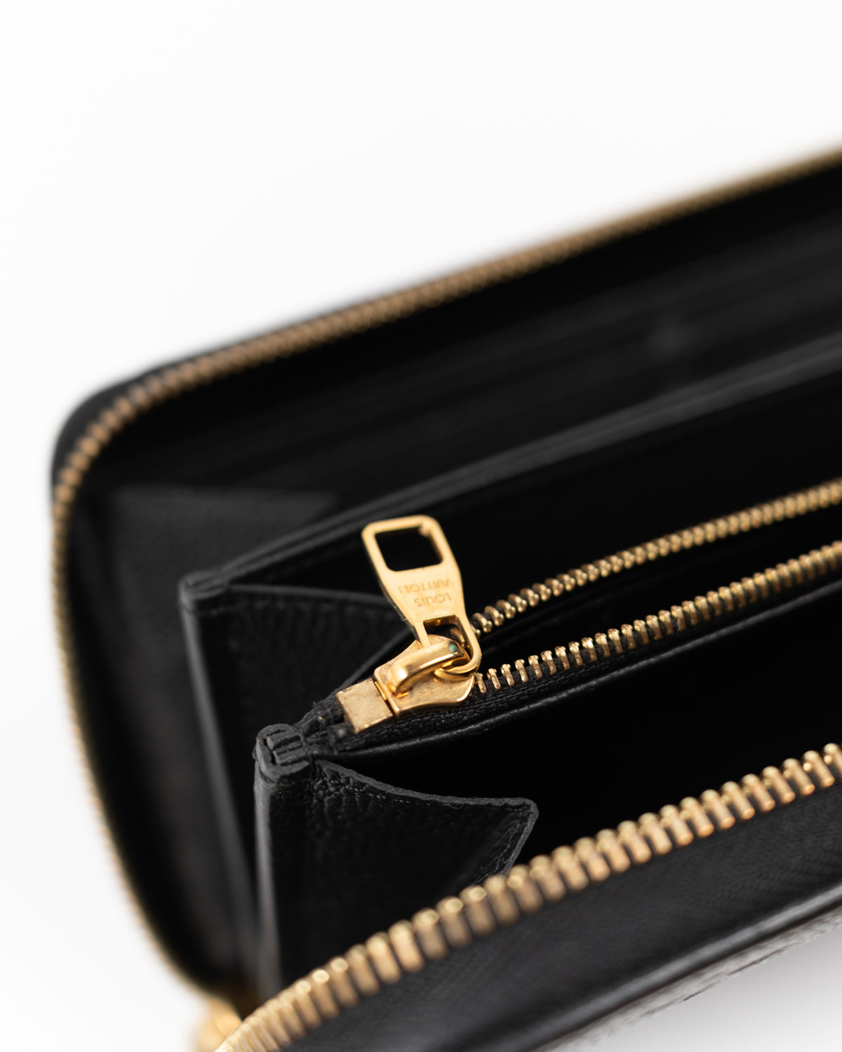 Louis Vuitton Portafoglio Clémence Pelle Monogram Empreinte Nera — Pre-owned Autentico