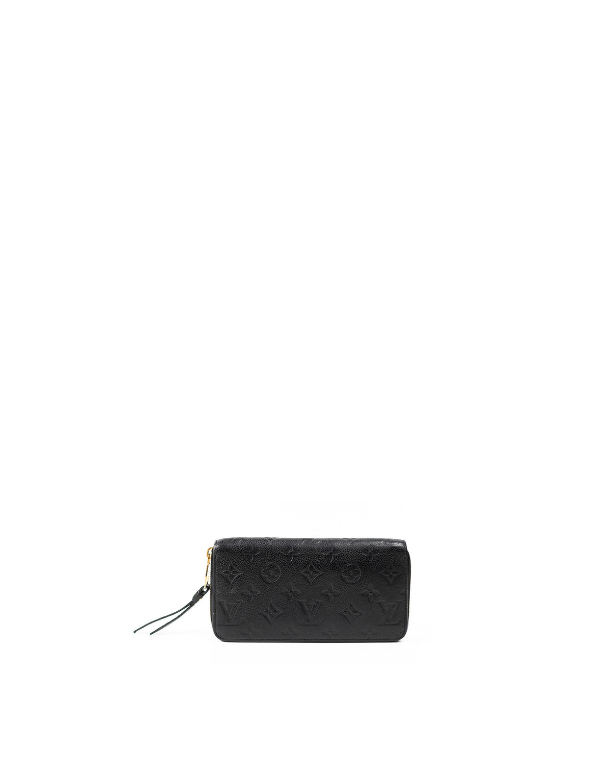 Louis Vuitton Portafoglio Clémence Pelle Monogram Empreinte Nera — Pre-owned Autentico