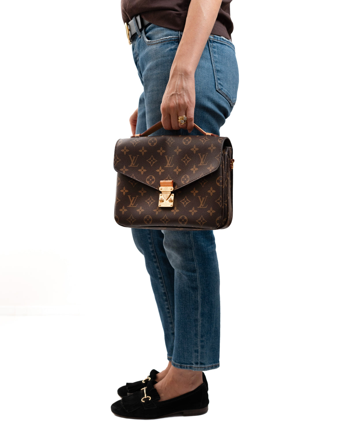 Louis Vuitton Borsa Pochette Métis Monogram Vacchetta Chiara preloved certificata autentica - Aurea Luxury Lab