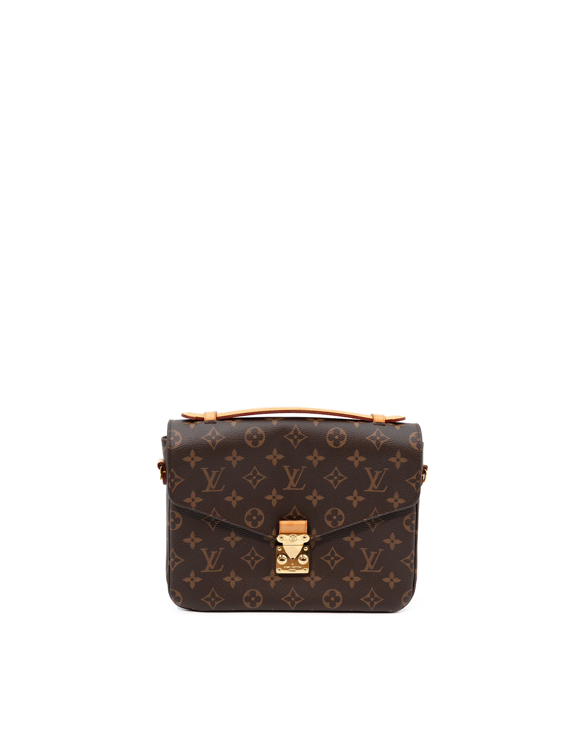 Louis Vuitton Borsa Pochette Métis Monogram Vacchetta Chiara — Pre-owned Autentica