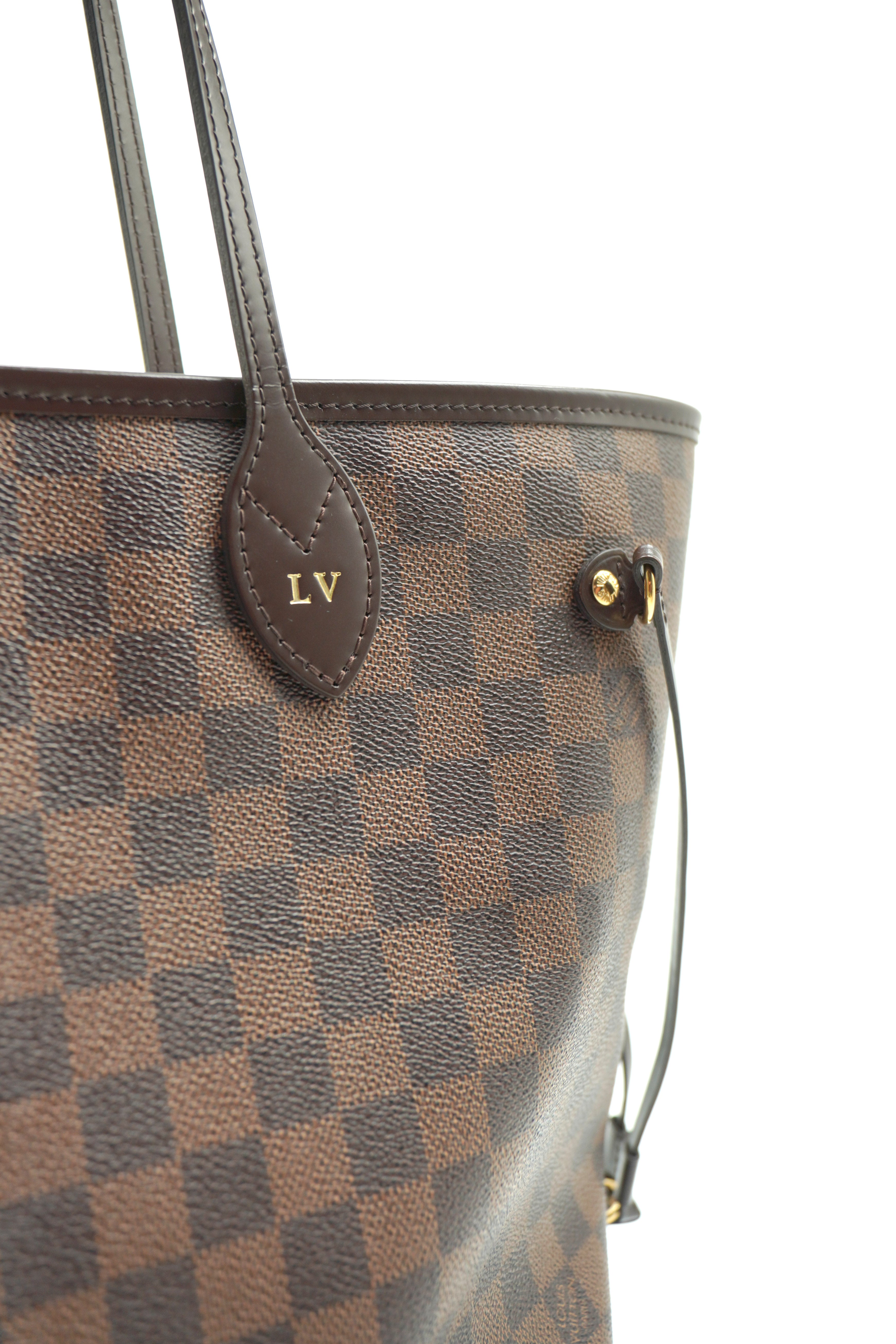 Louis Vuitton Neverfull MM Damier Ebene Bag - Authentic Used