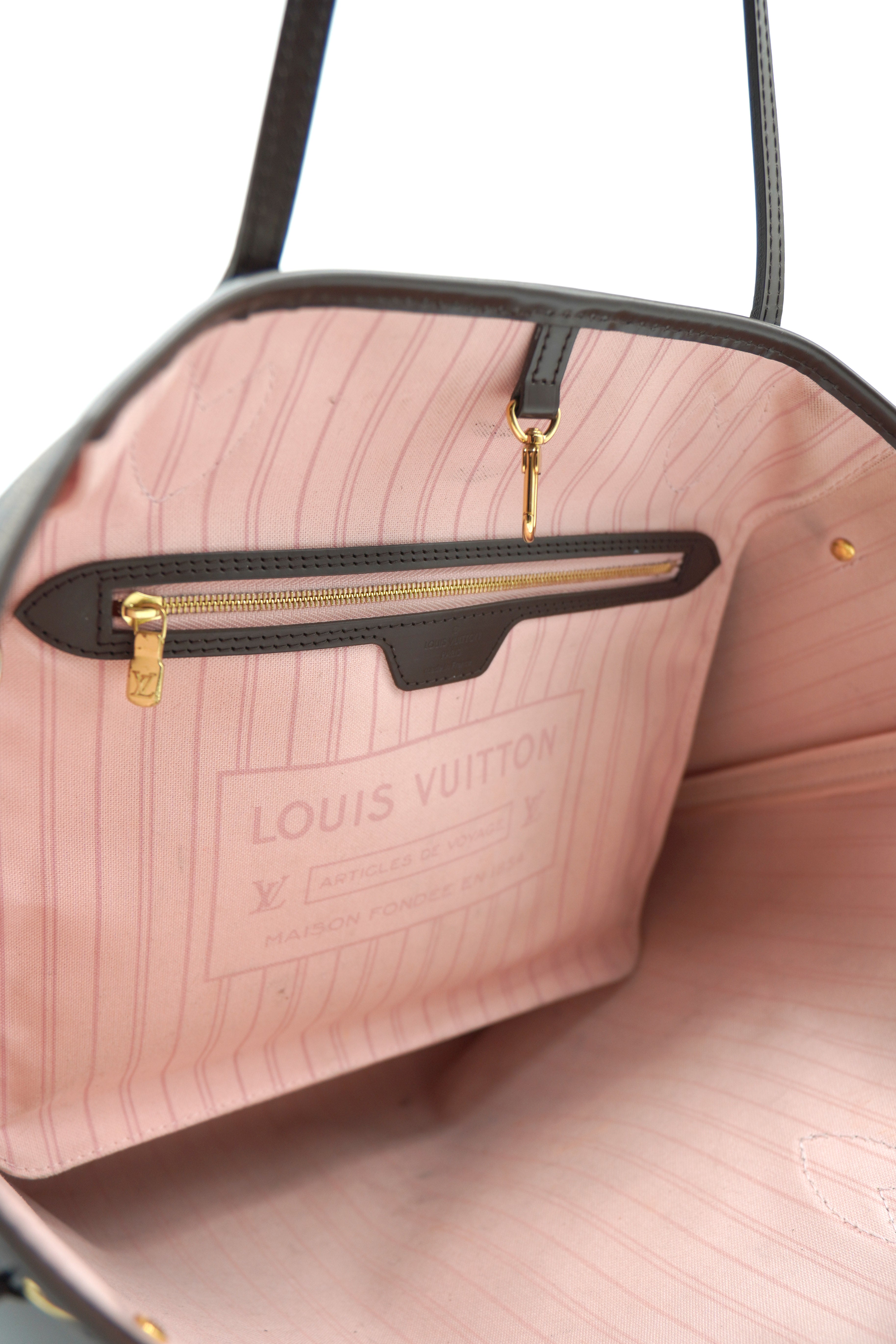 Louis Vuitton Neverfull MM Damier Ebene Bag - Authentic Used