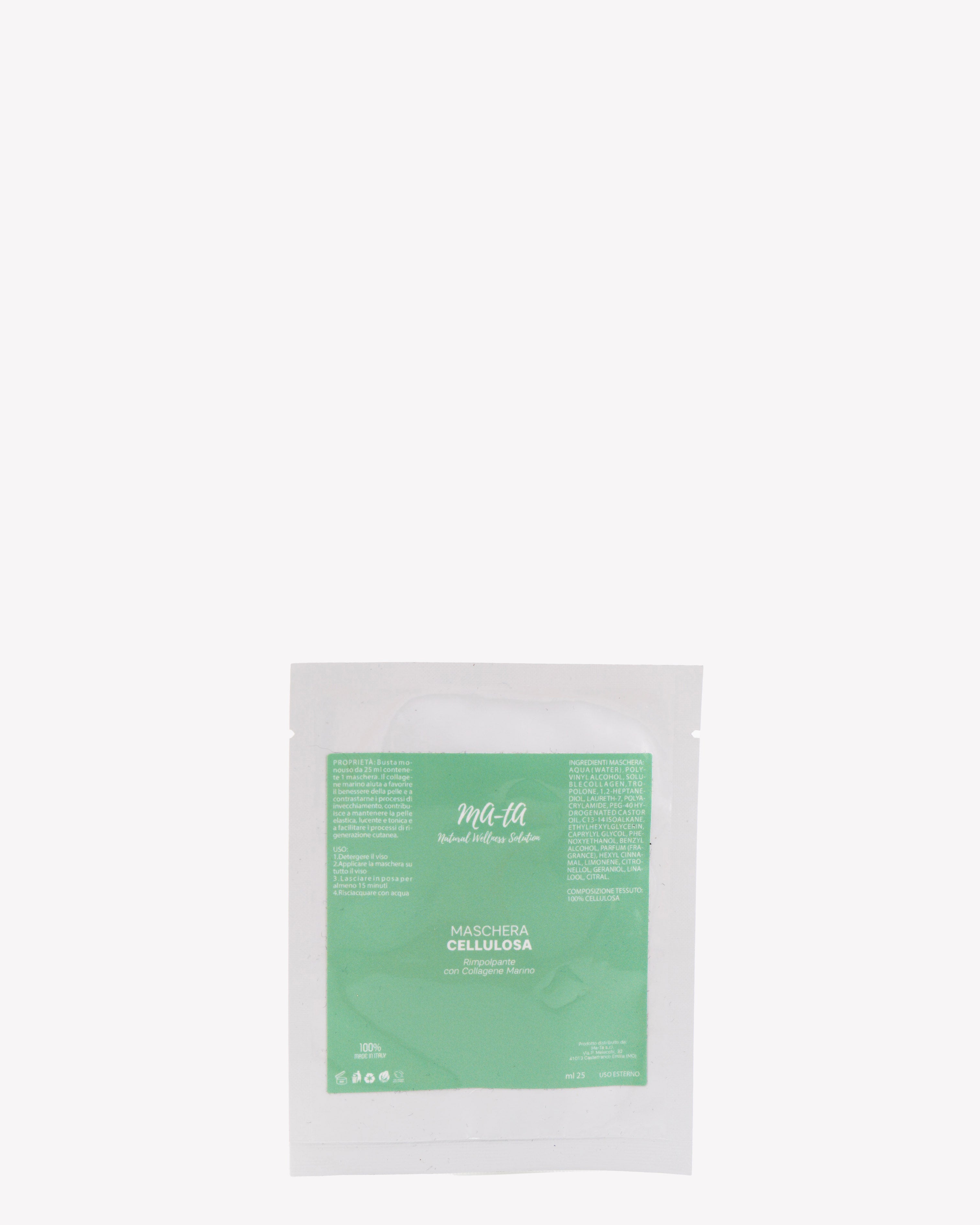 Maschera cellulosa rimpolpante