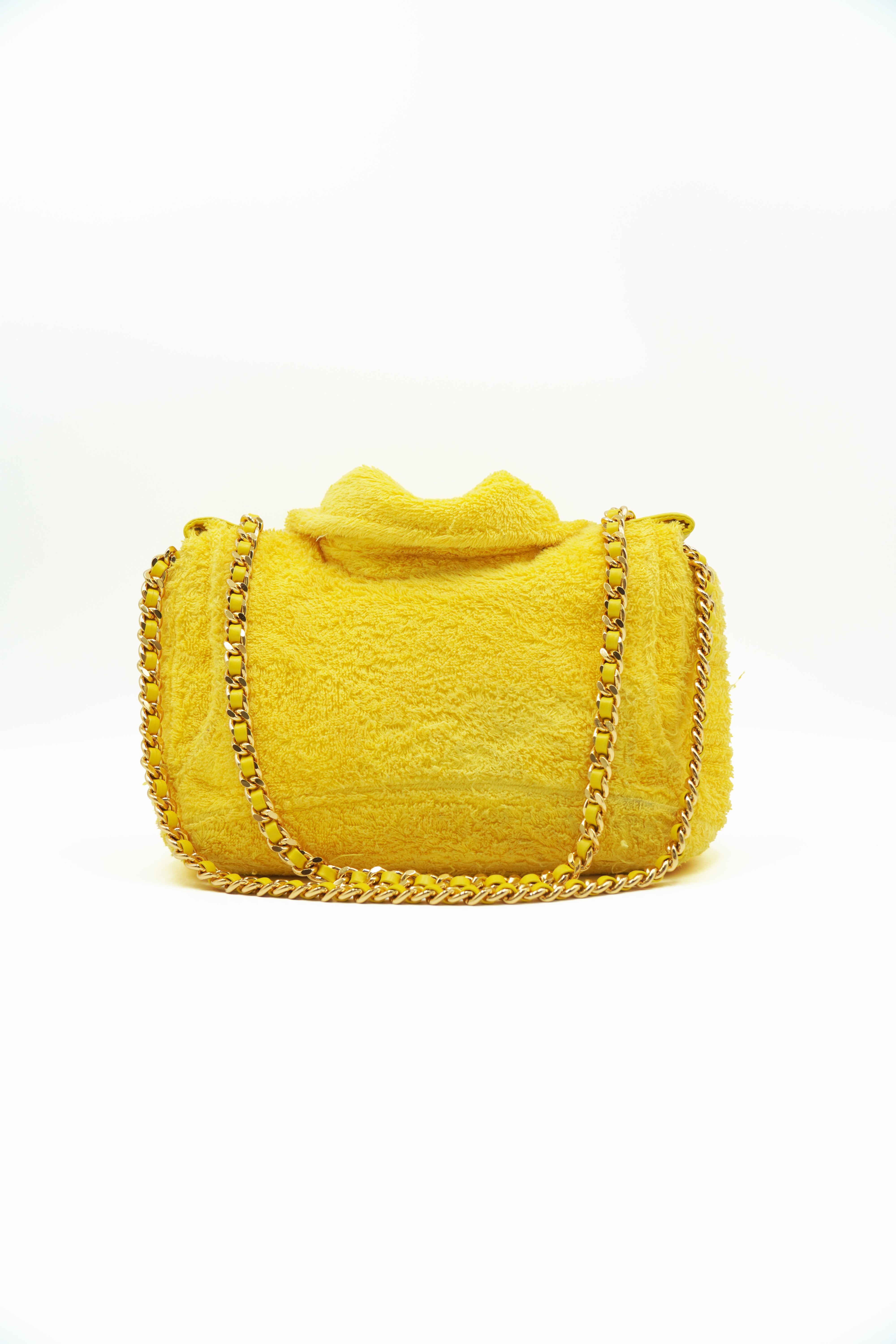Moschino Borsa Biker Bag In Tessuto Giallo pre-owned certificata - Aurea Luxury Lab