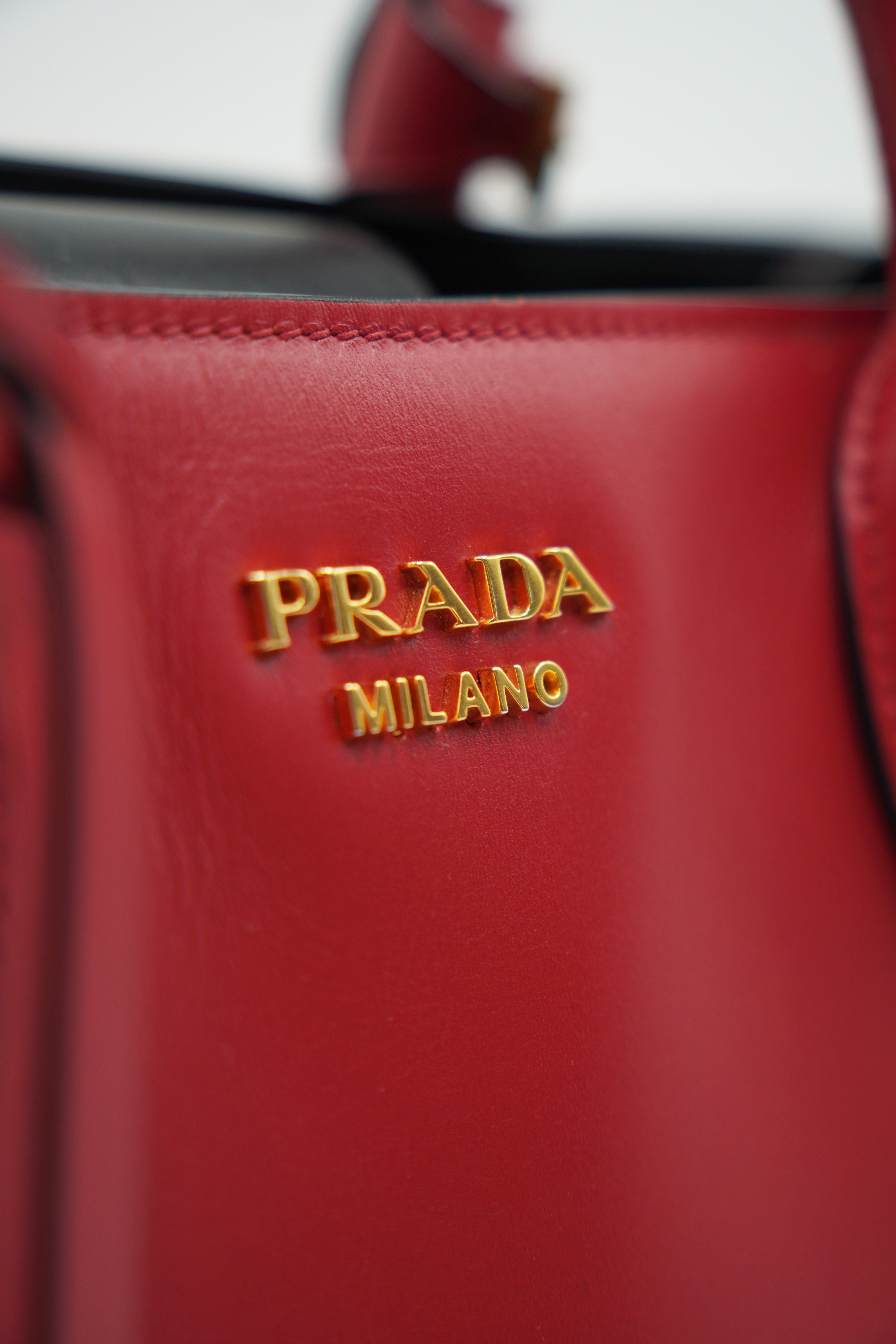 Prada Borsa Bibliothèque Pelle Rossa - Usato Autentico