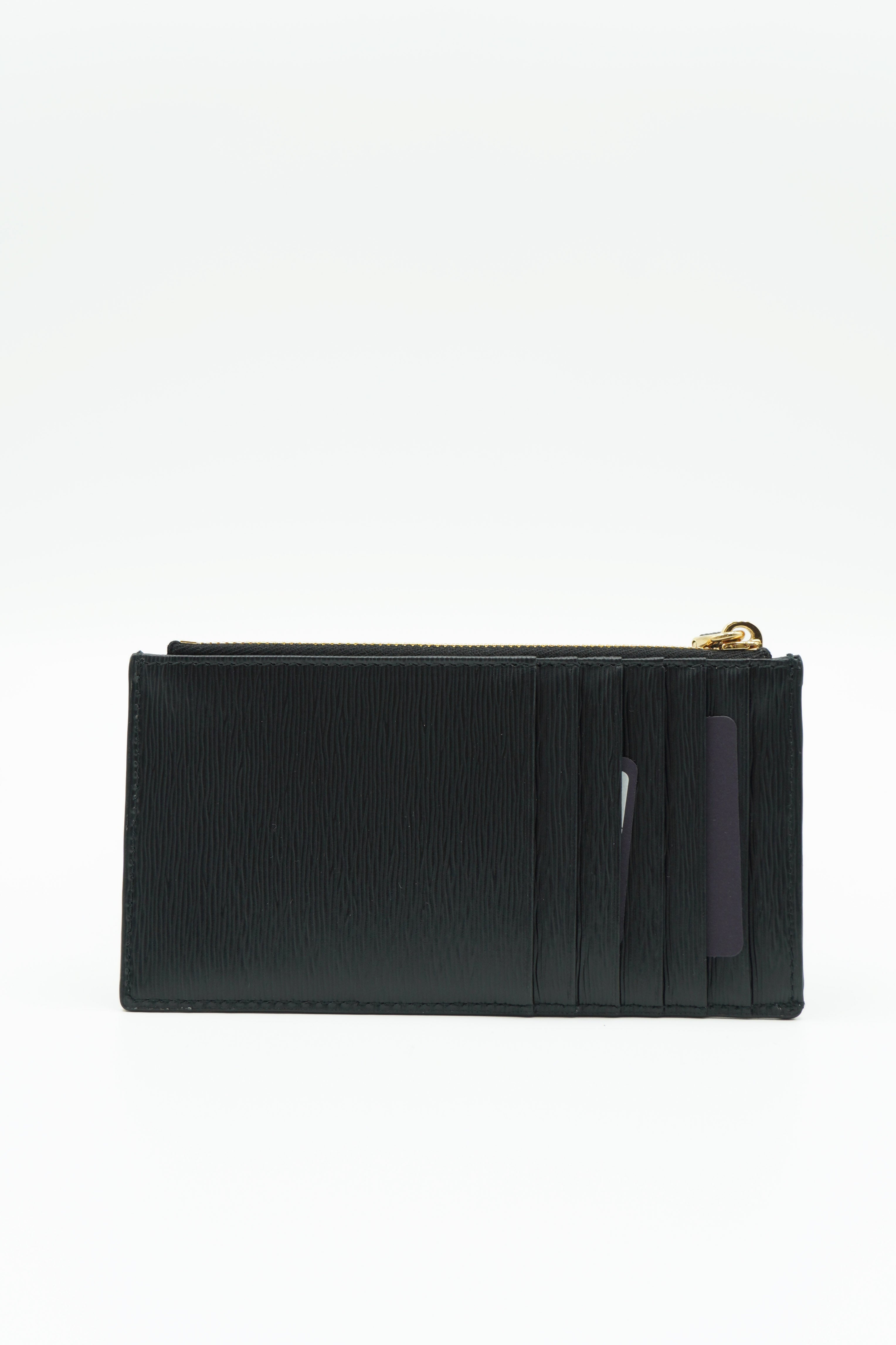Prada Black Saffiano Leather Card Holder