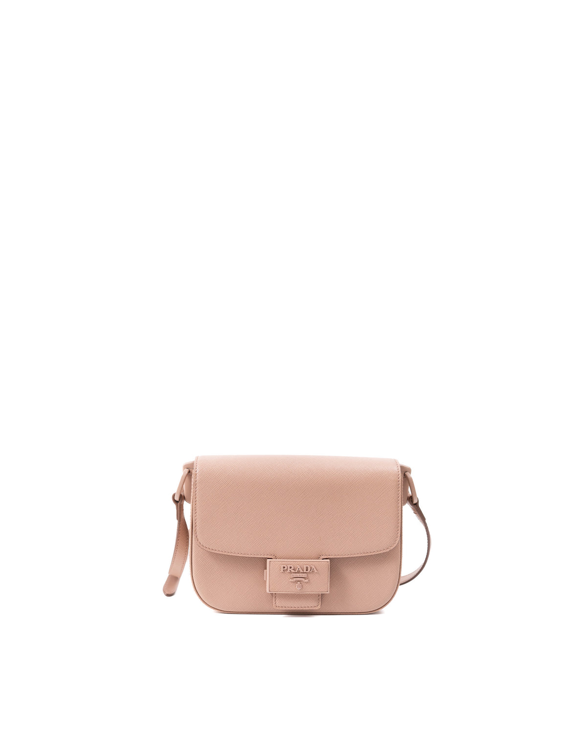 Prada Borsa Emblème Pelle Saffiano Nude usata autentica - Aurea Luxury Lab